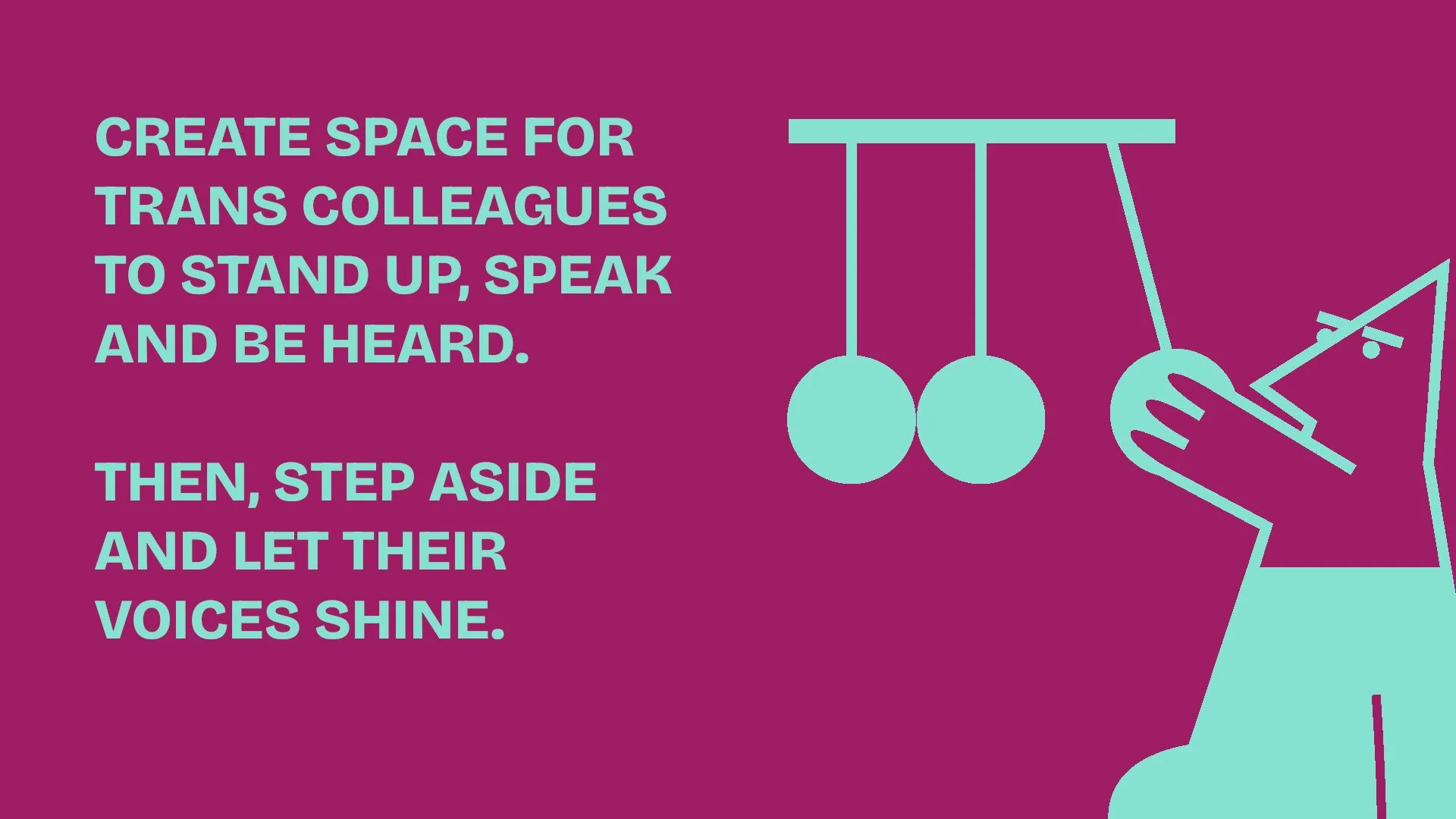 how to create space as an ally for trans people at work