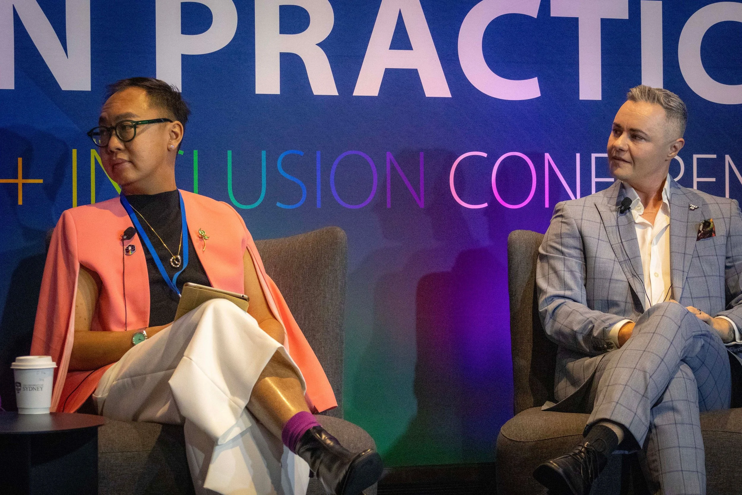 Ian Goh and Dr. Oliver Alexander discuss LGBTQ+ leadership at the 2025 Pride in Practice Conference in Australia.