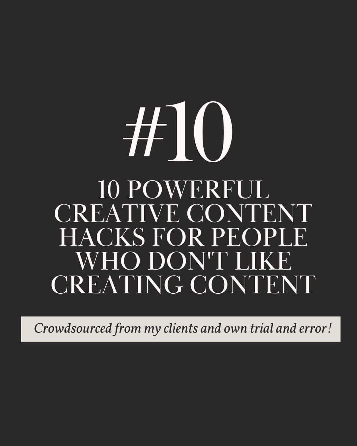 Most are surprised to hear that I don&rsquo;t really like creating content&hellip;

But it&rsquo;s not really the process of content creation I don&rsquo;t like&hellip; it&rsquo;s the idea of having to force myself to create for the sake of creating 