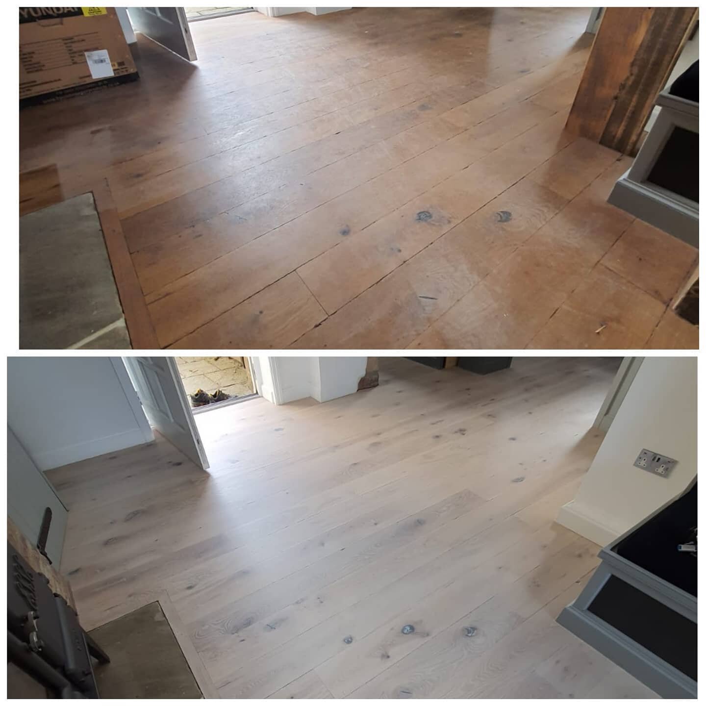 **Sleek and modern transformation **

Real Oak wooden floor, sanded and oiled from dark to light. 

This is why we love real wood floors! They can stay in place forever and be changed to suit your preferences at any time! 

We have an exciting announ
