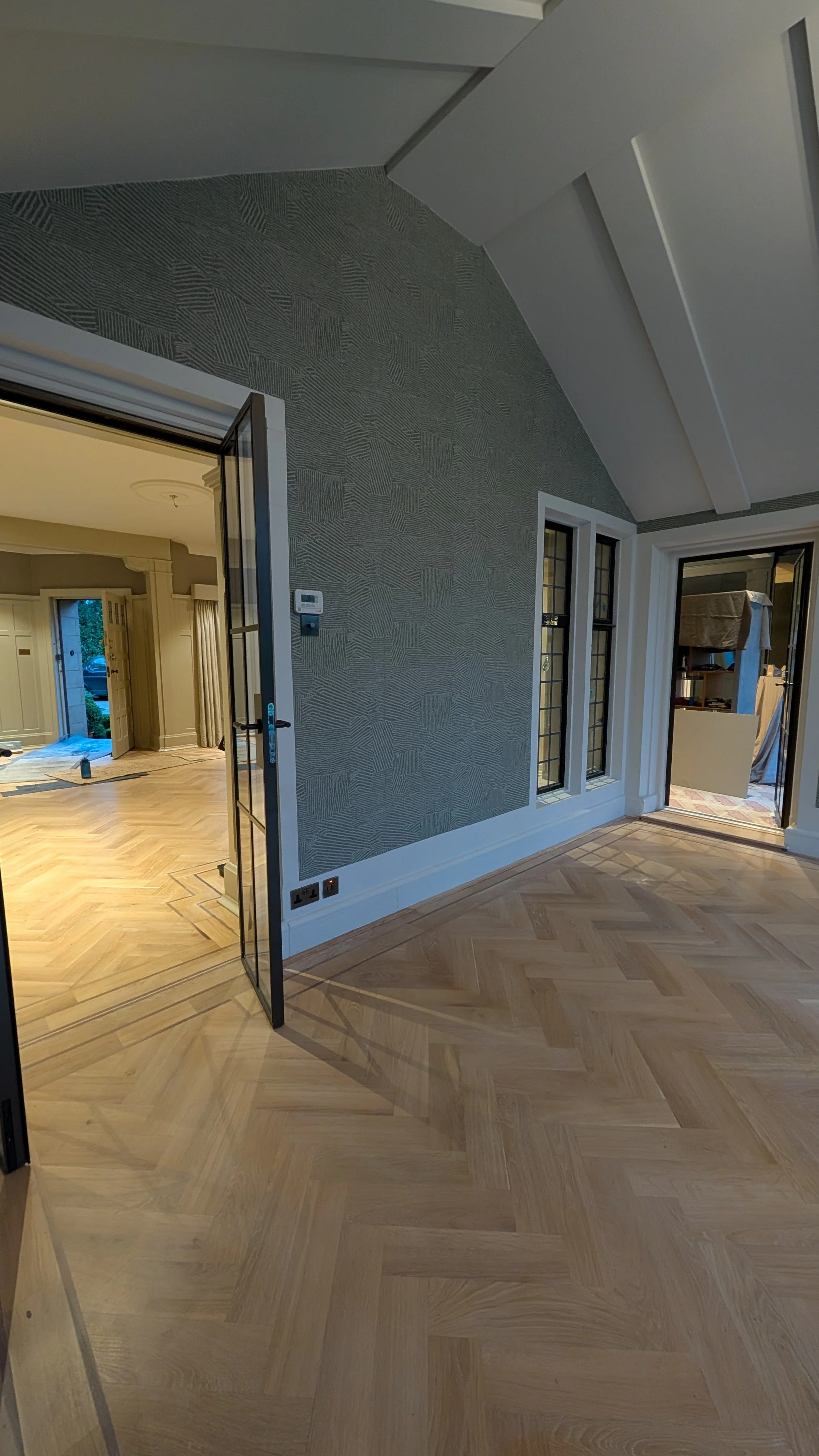 Parquet installed over underfloor heating