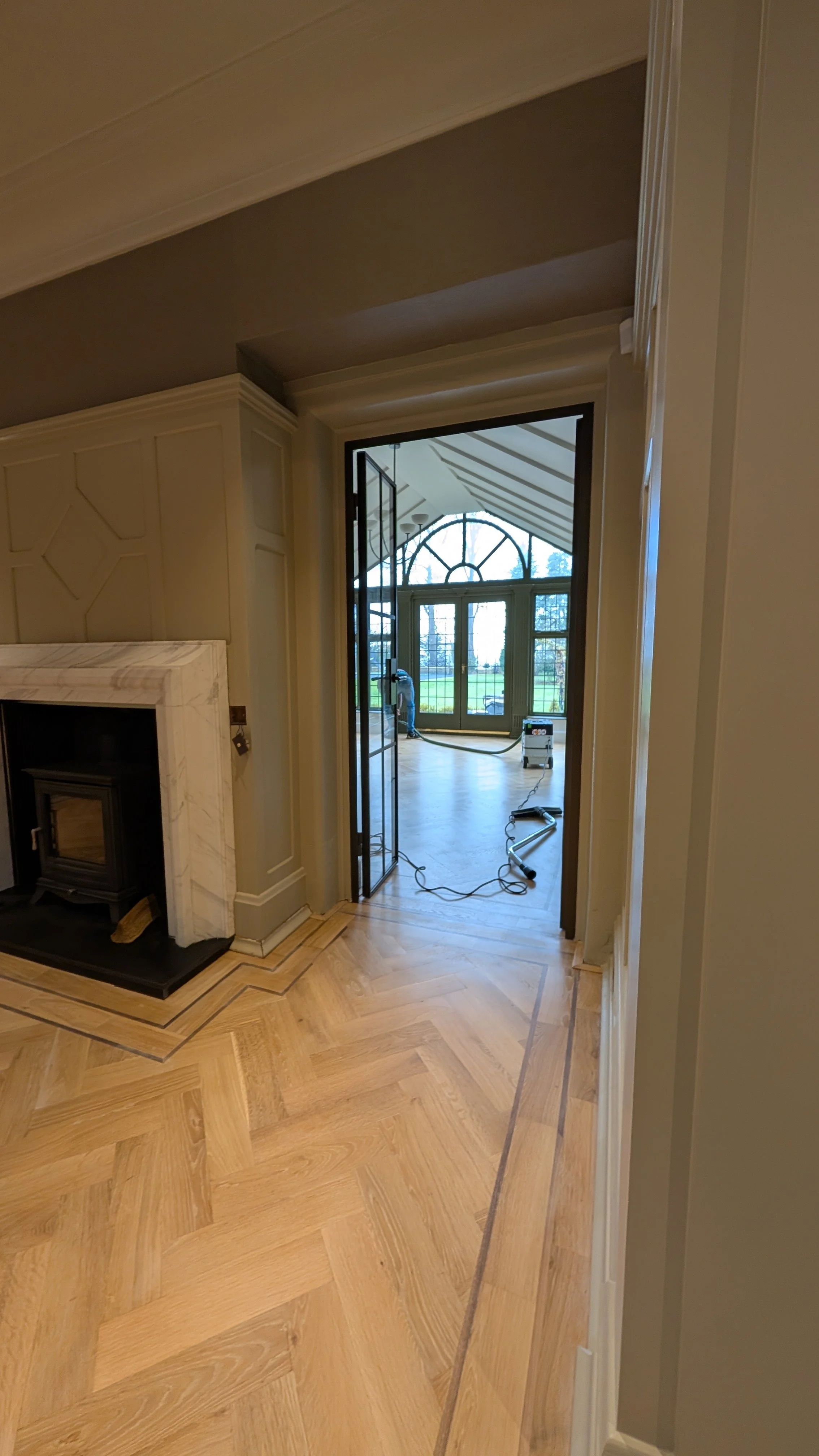 Wood flooring borders