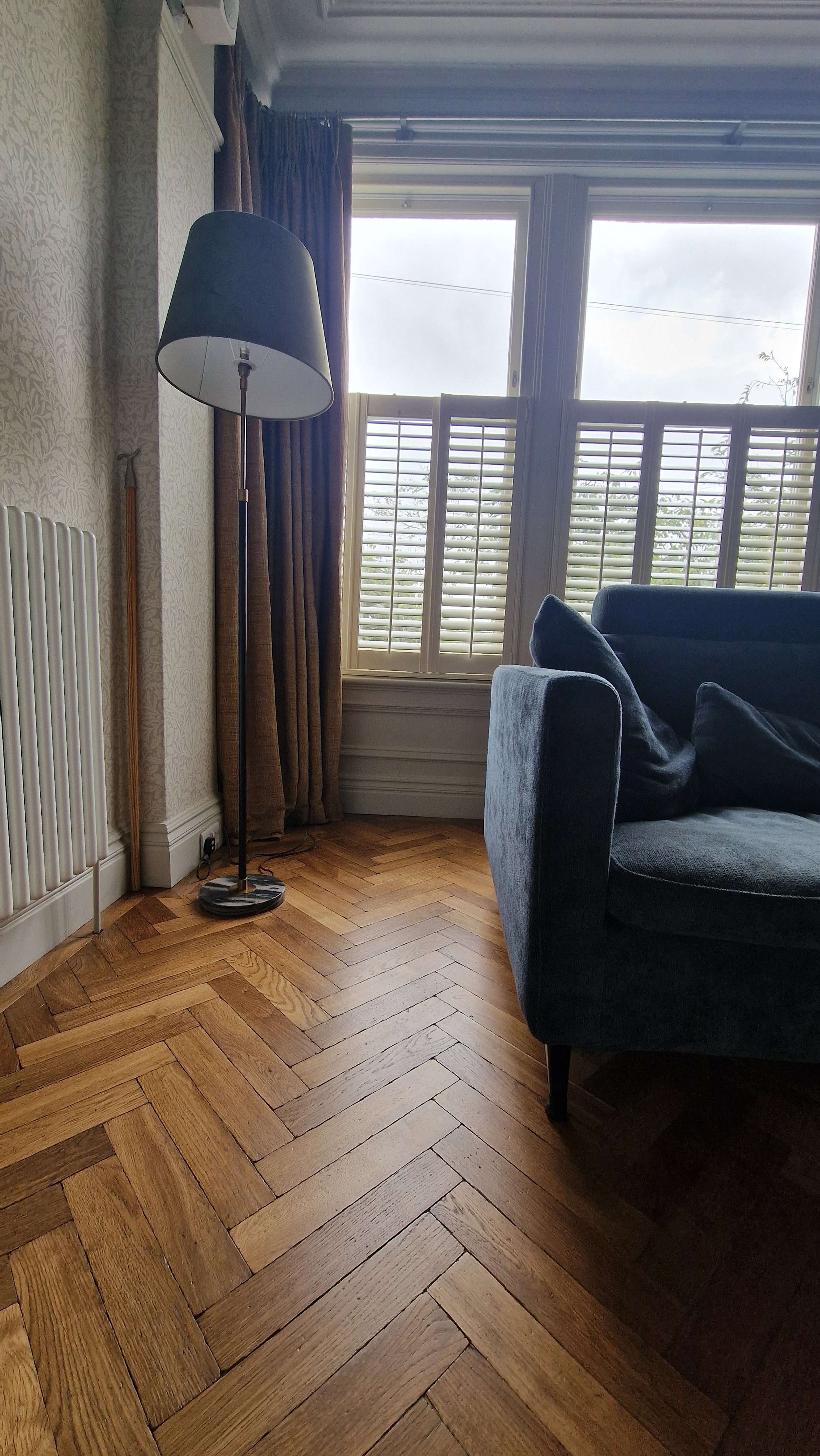 parquet installed with modern interior