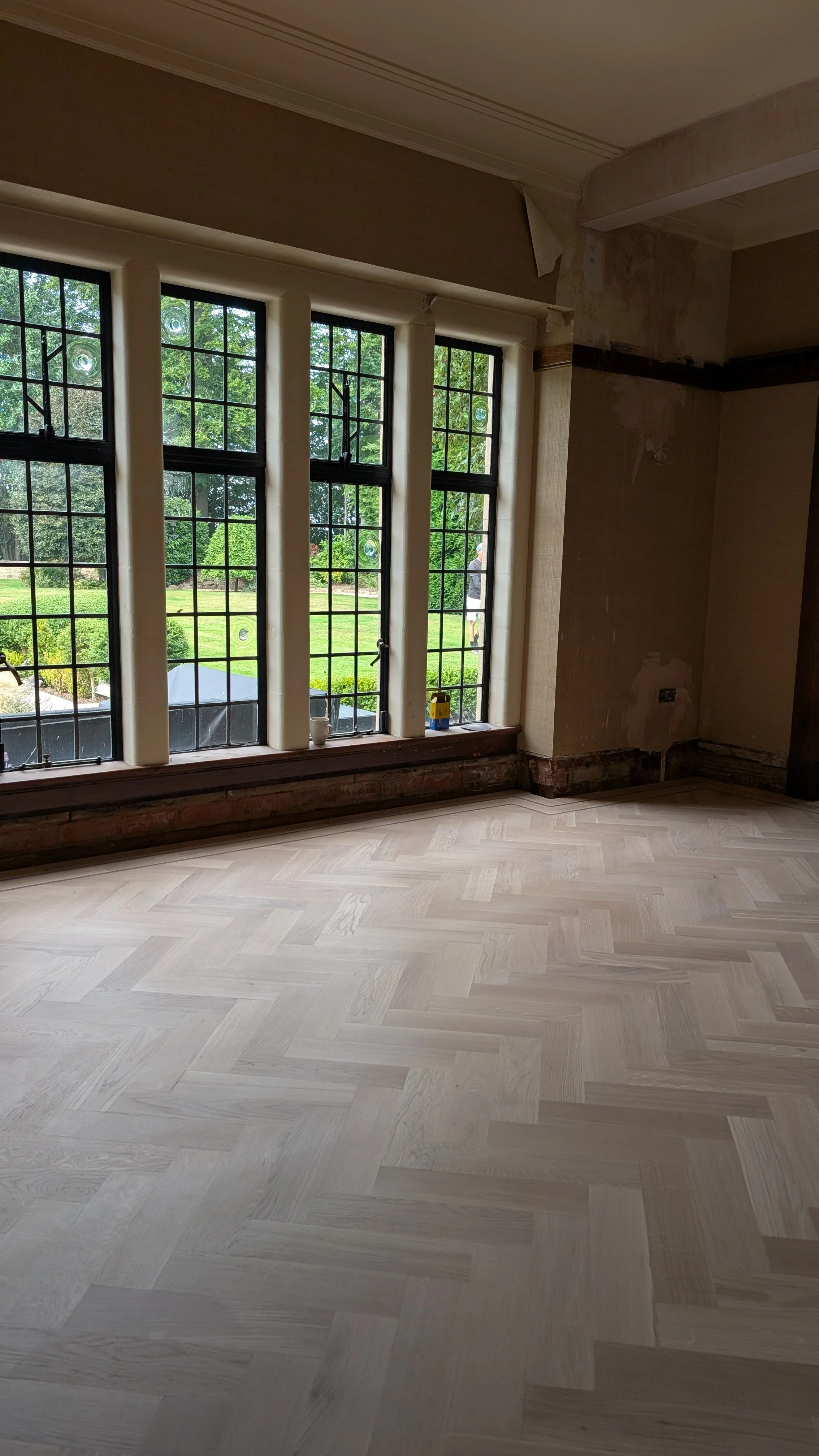 Parquet floor restored to its former glory