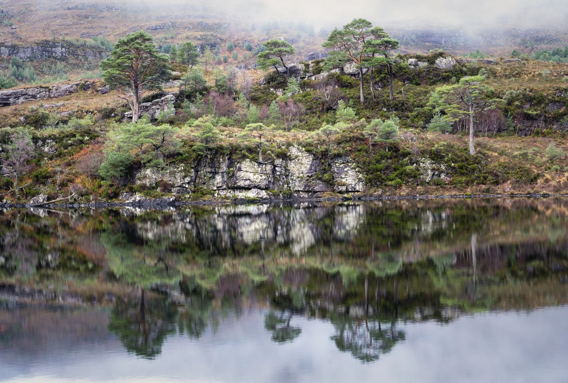 Near Sheildaig Scotland Loch light