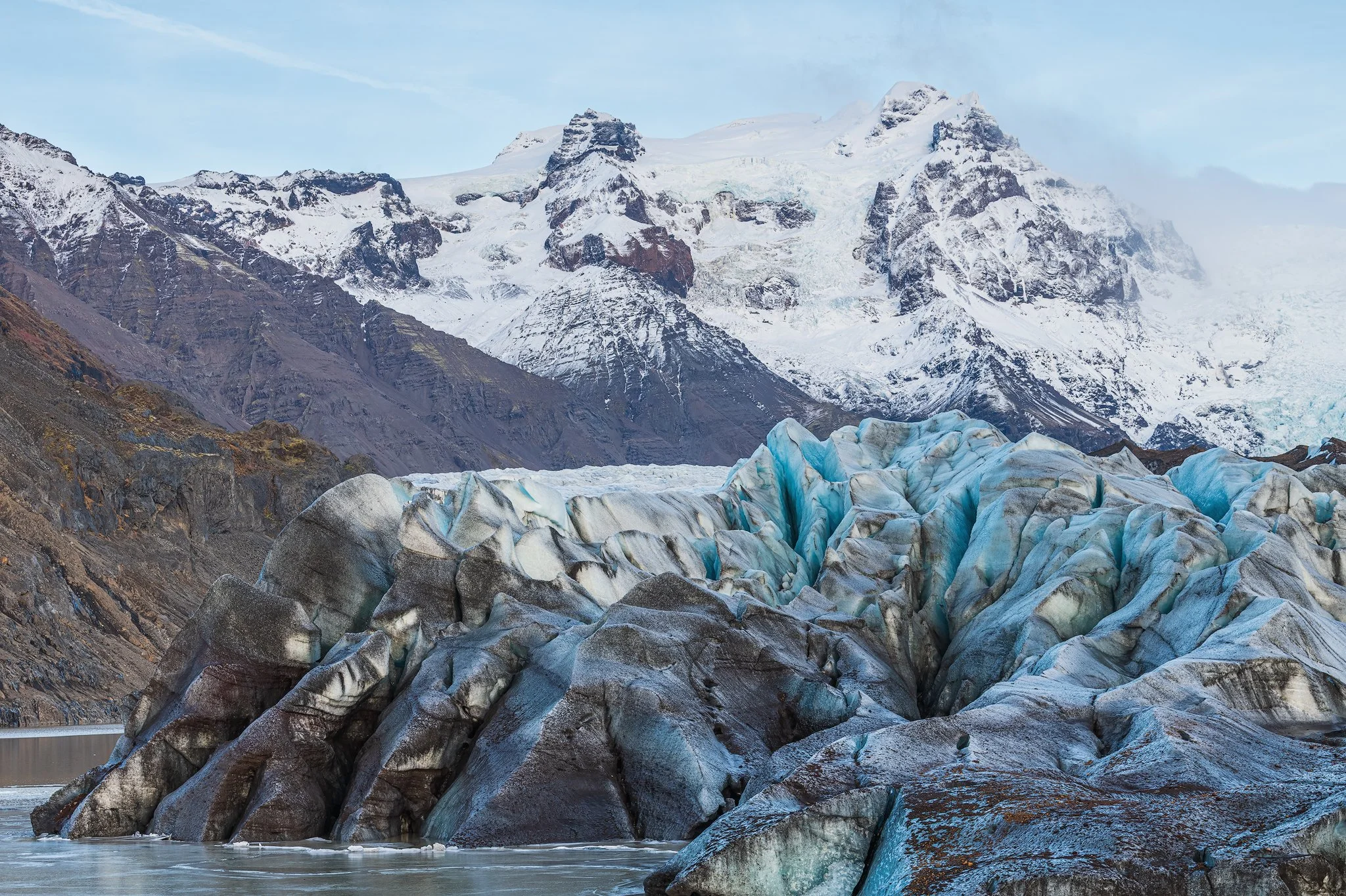 The glacier Iceland 
