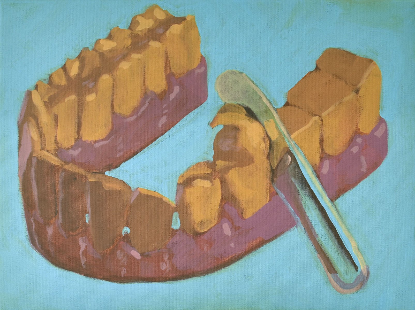 «FIEBERTRAUM» Acrylic on canvas / 30 x 40 cm / 2025