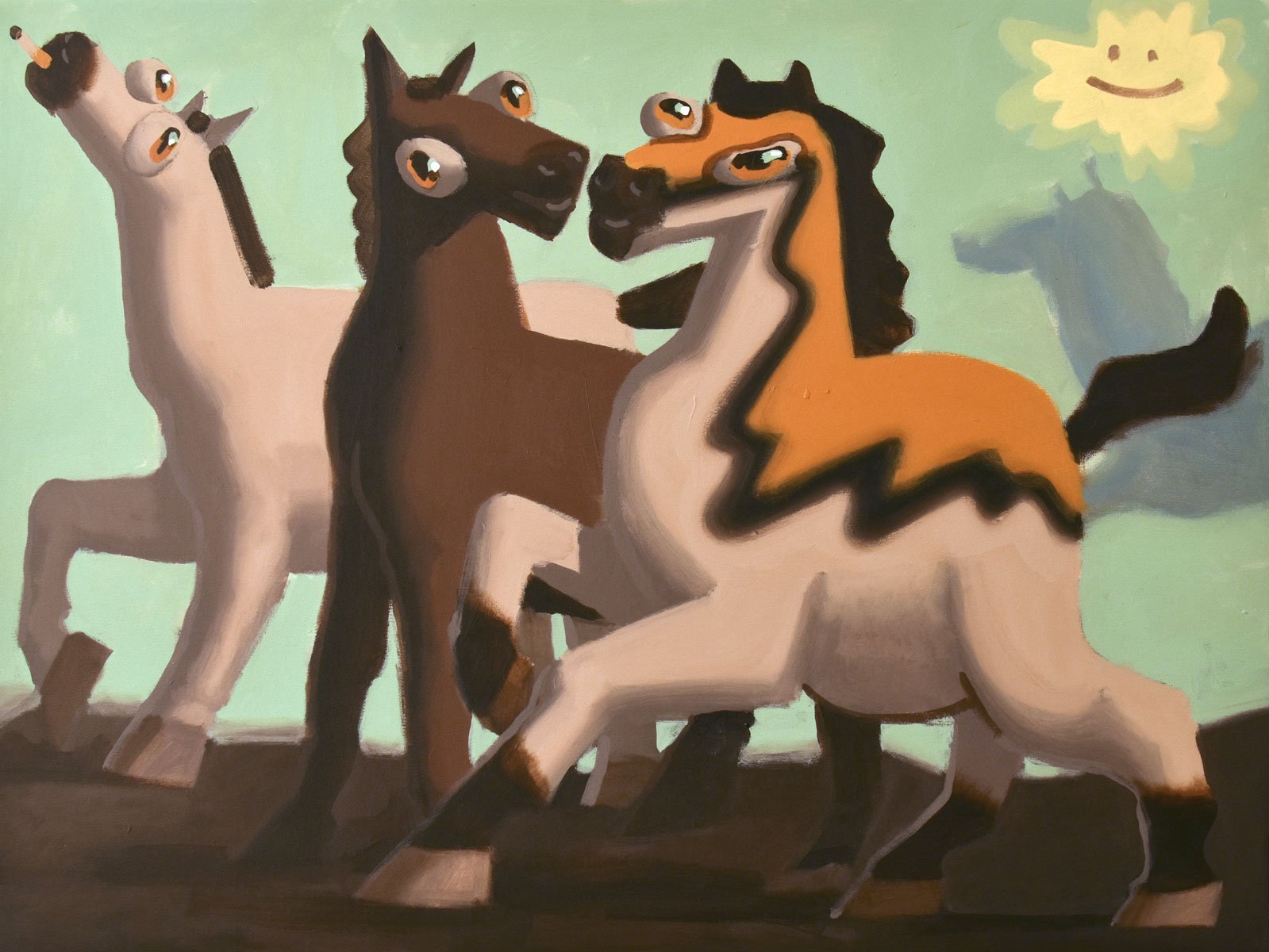 «DAS WIR-GEFÜHL 1» Acrylic on canvas / 60 x 80 cm / 2025