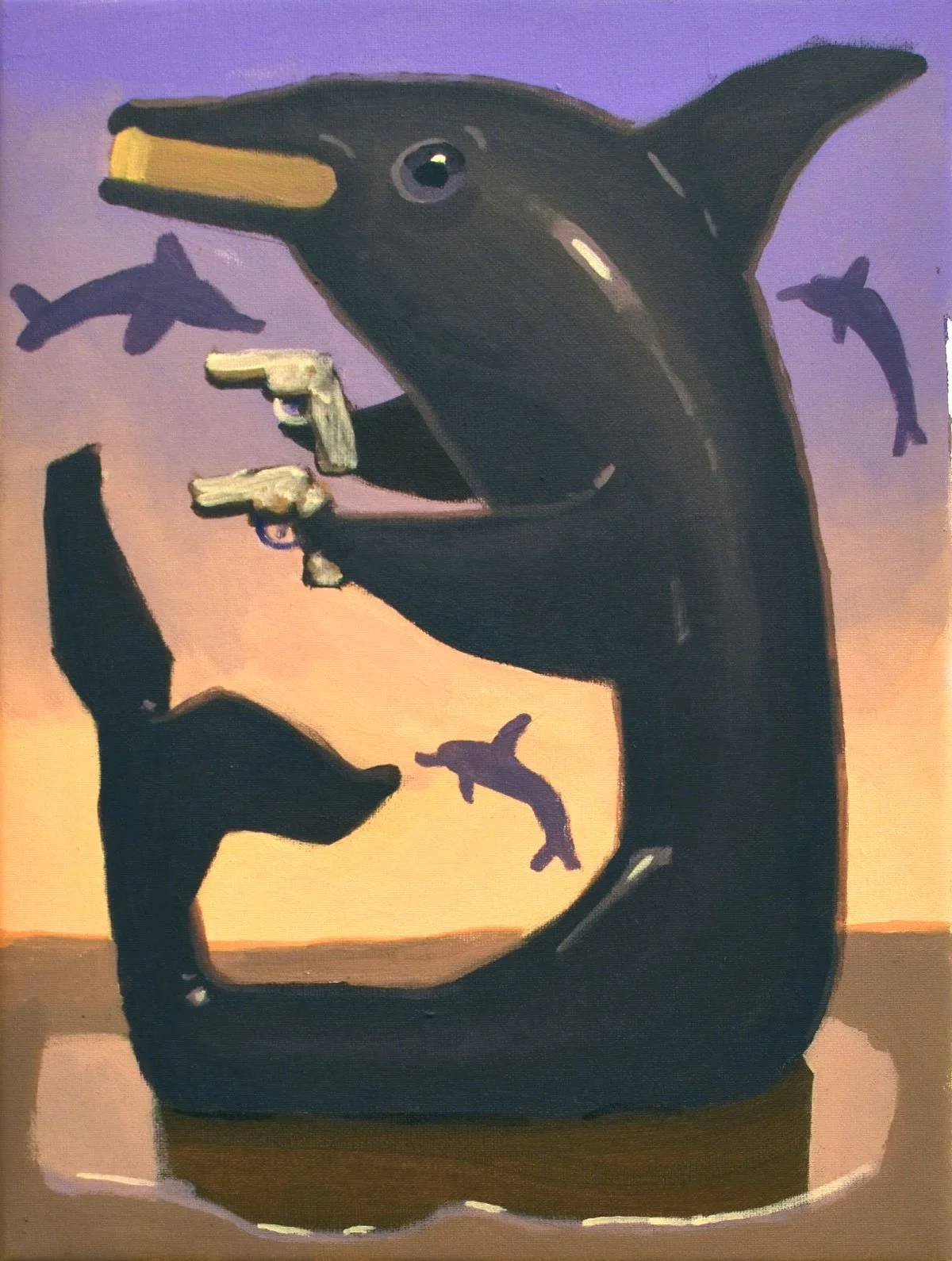 «MEET ME WHERE THE SKY TOUCHES THE SEA» Acrylic on canvas / 40 x 30 cm / 2025