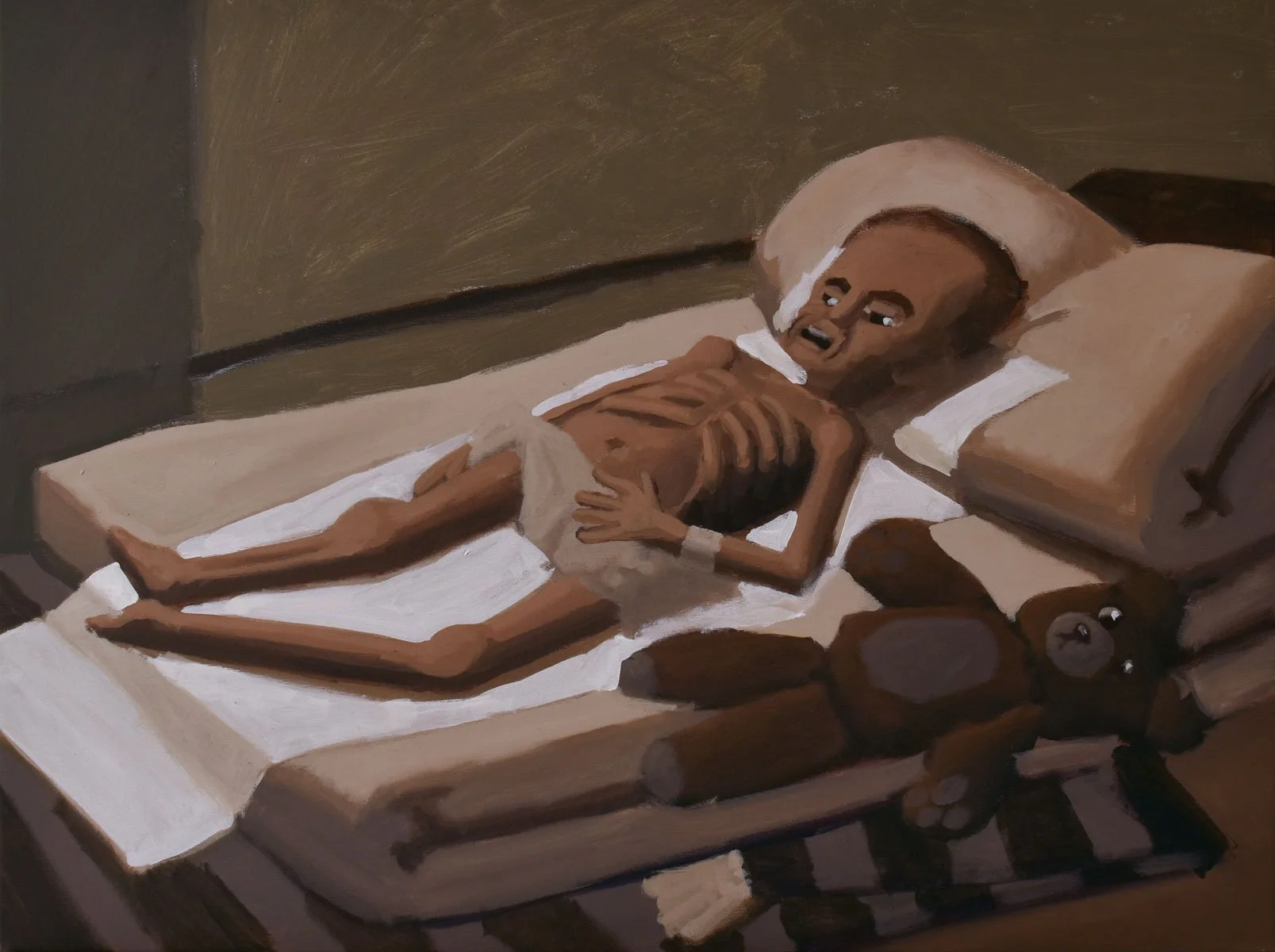 «KEINES VON UNS» Acrylic on canvas / 60 x 80 cm / 2025