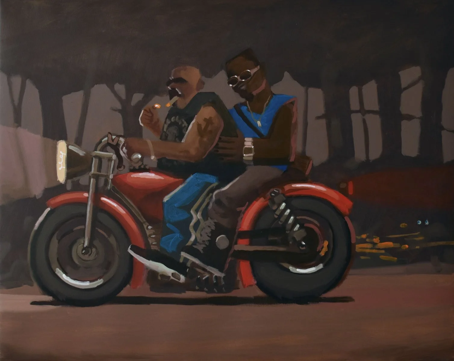 «TITEL VERGESSEN» Acrylic on canvas / 80 x 100 cm / 2025