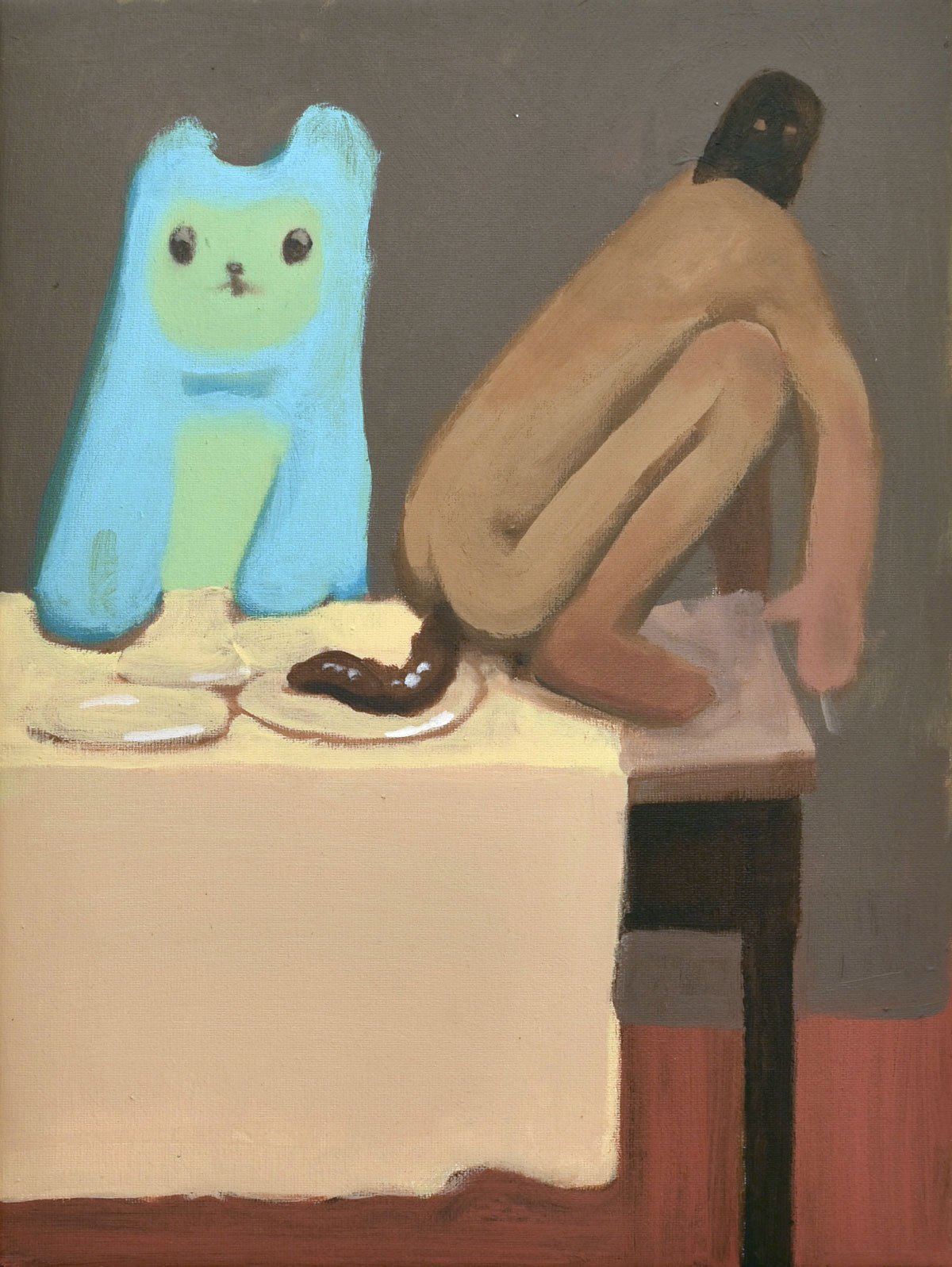 «EXTRAWURST» Acrylic on canvas / 40 x 30 cm / 2025