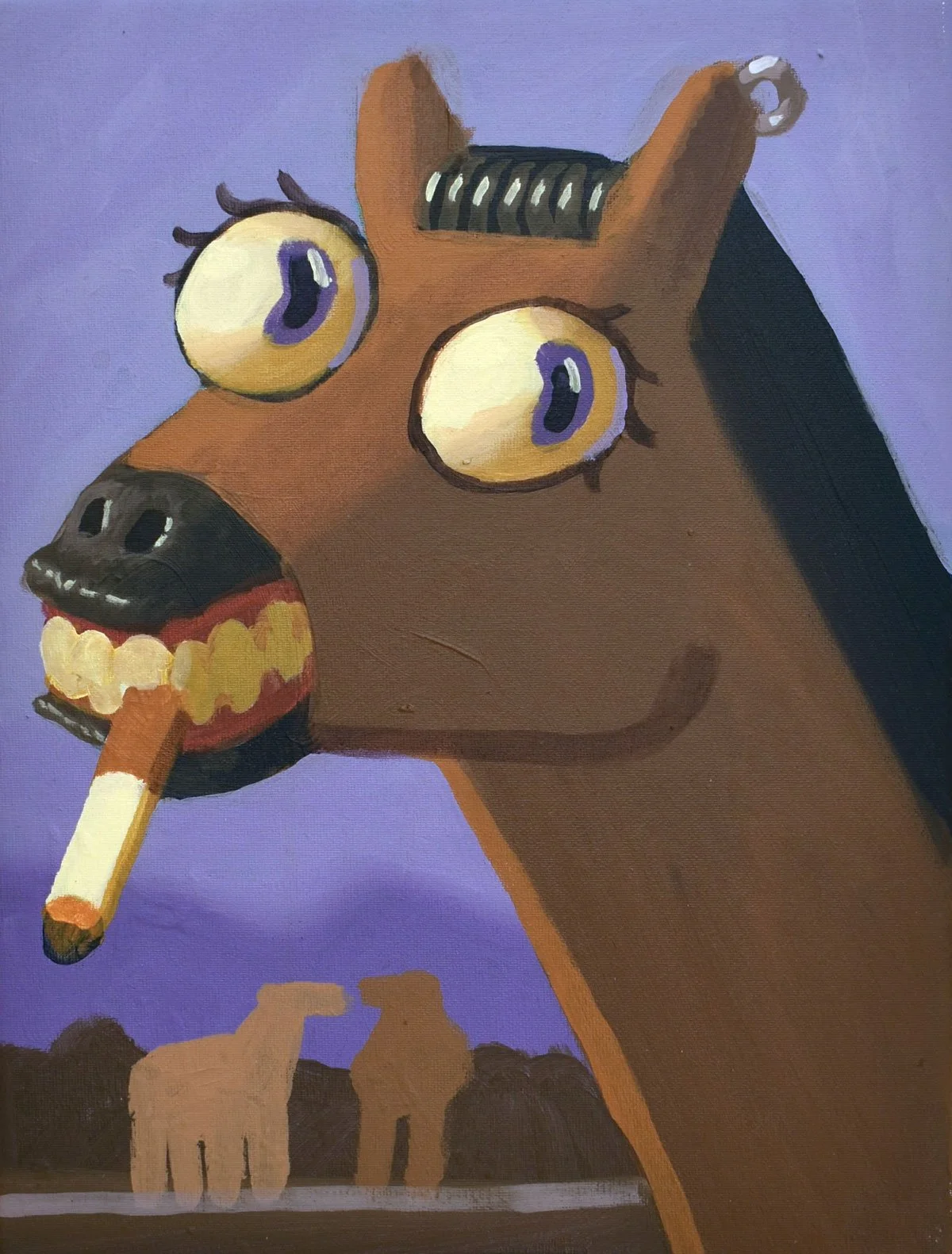 «ALLES GEIL HIER» Acrylic on canvas / 40 x 30 cm / 2025