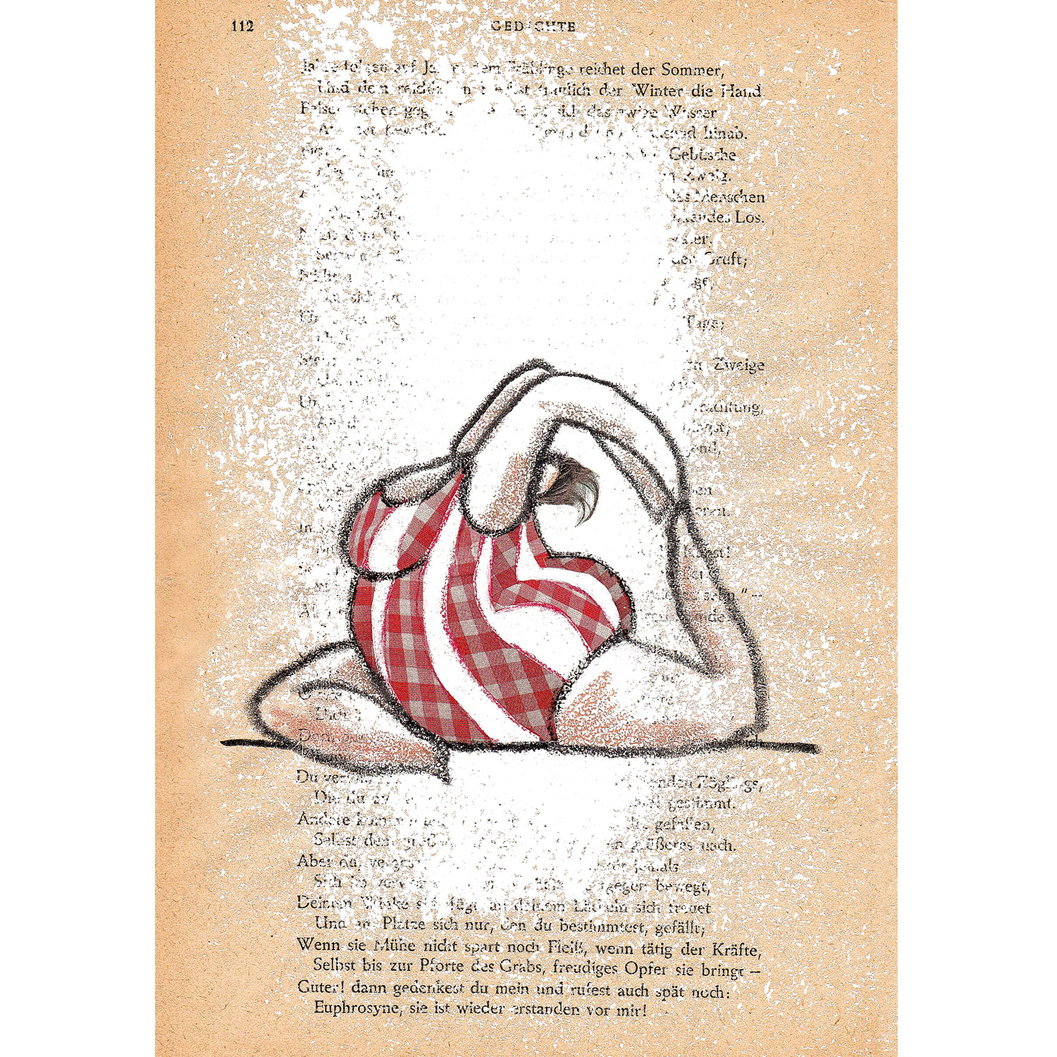  Yoga mit Goethe, Collage 20x30cm 