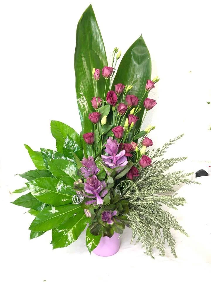 Flowery gifts to suit all not just bouquets but baskets and hatboxes