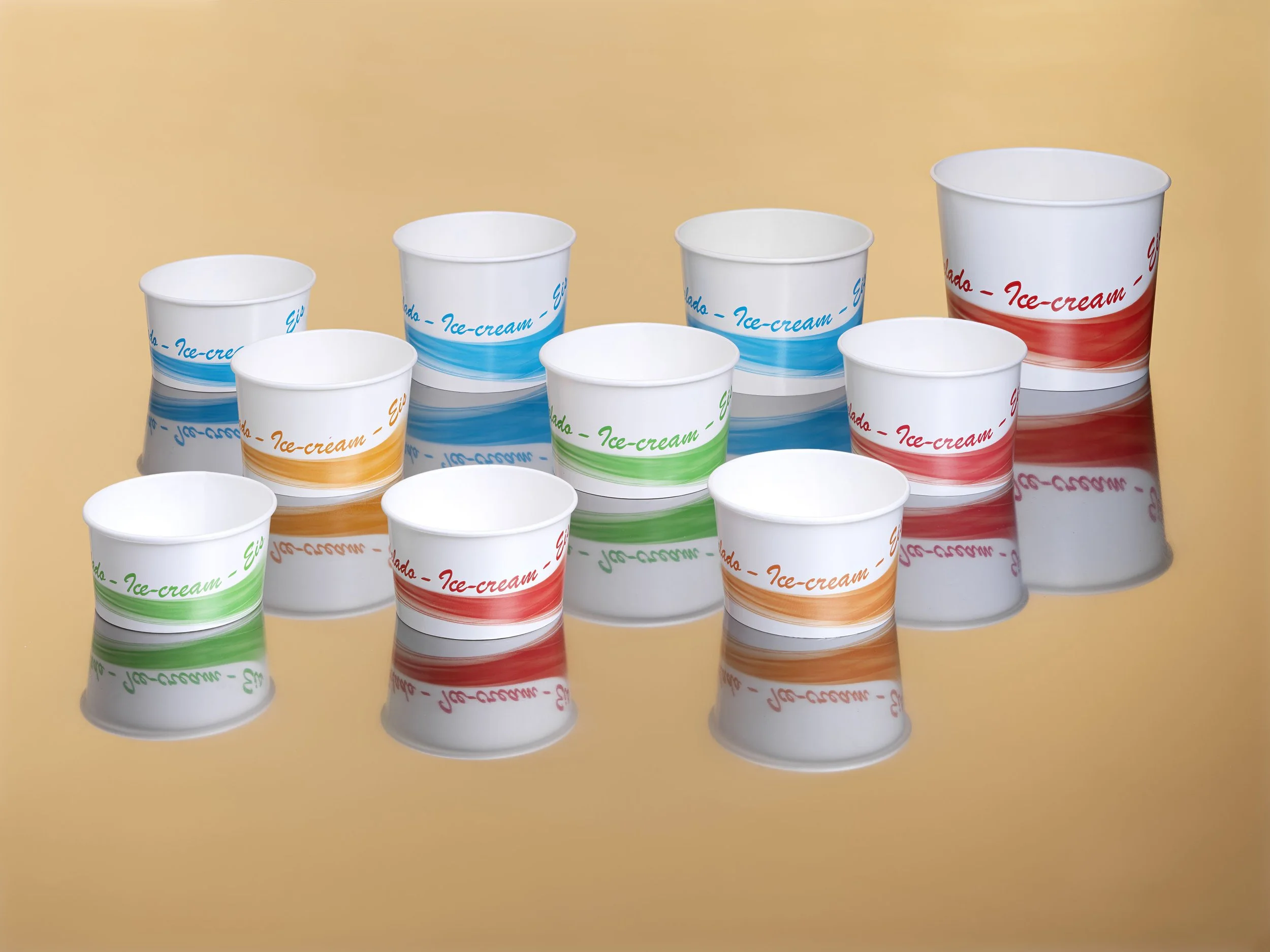 coppe gelato e coperchi