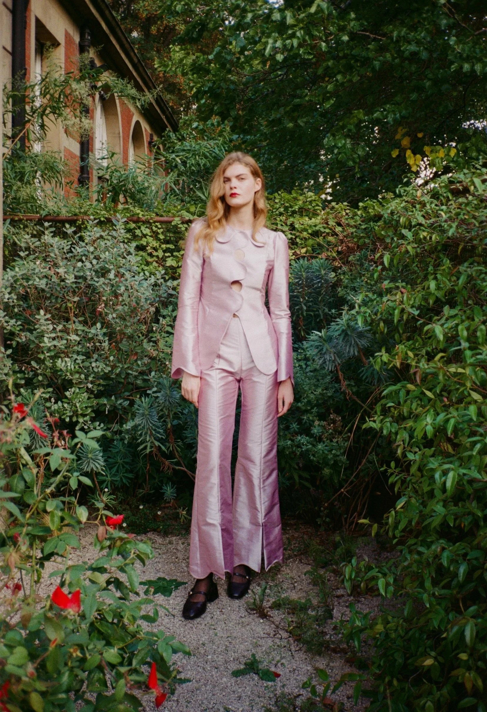 SPIRIT SUIT TROUSERS – ORCHID PINK SILK