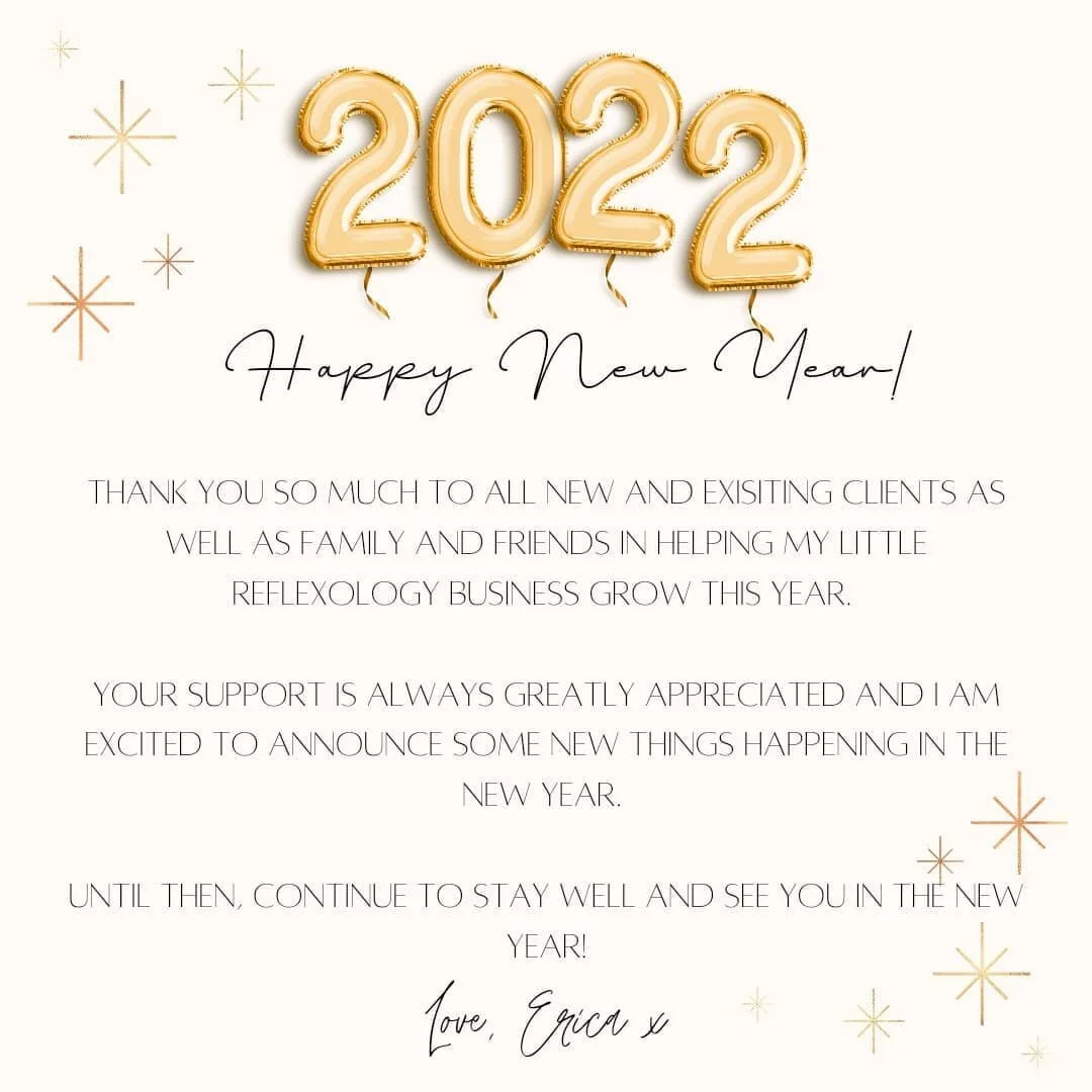 🎆 H A P P Y  N E W  Y E A R ! 🎆

#newyearnewyou
#reflexology #facialreflexology #complementarytherapies #associationofreflexologists #londonschoolofreflexology #massage #accupressure #londontherapist #wanstead #woodfordgreen #chigwell #chingford #s