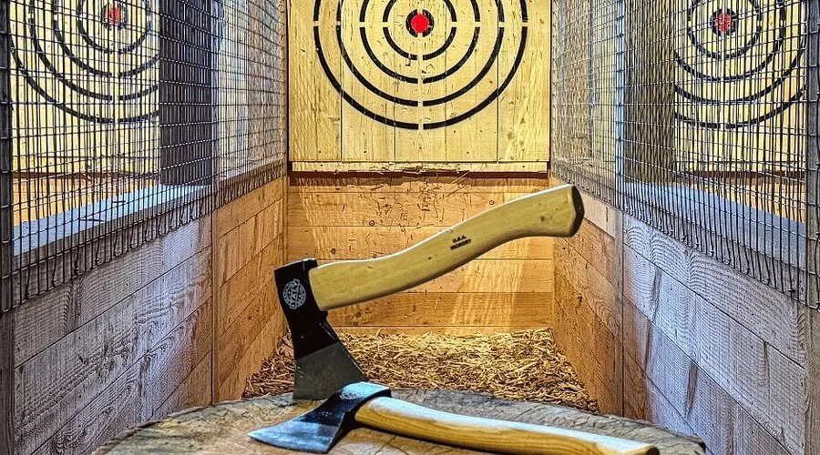 Axe throwing!