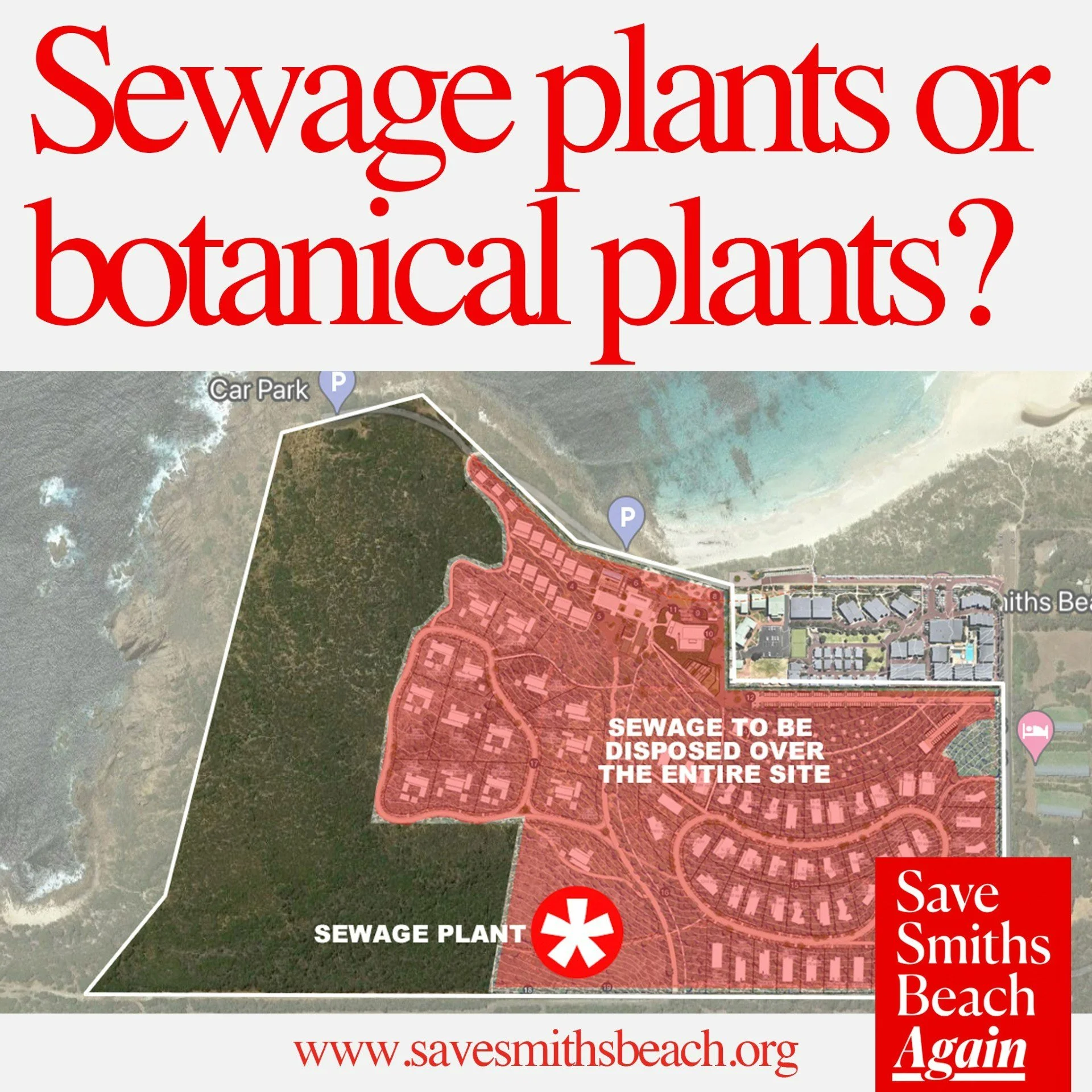 🌱𝗙𝗹𝗼𝗿𝗮 𝗮𝗻𝗱 𝗙𝗮𝘂𝗻𝗮 𝗮𝘁 𝗥𝗶𝘀𝗸!

Our coastal sanctuary is under threat.

To build a sewage plant at Smiths Beach, precious native habitat would be cleared - home to endangered possums, black cockatoos, kangaroos, and countless other spe