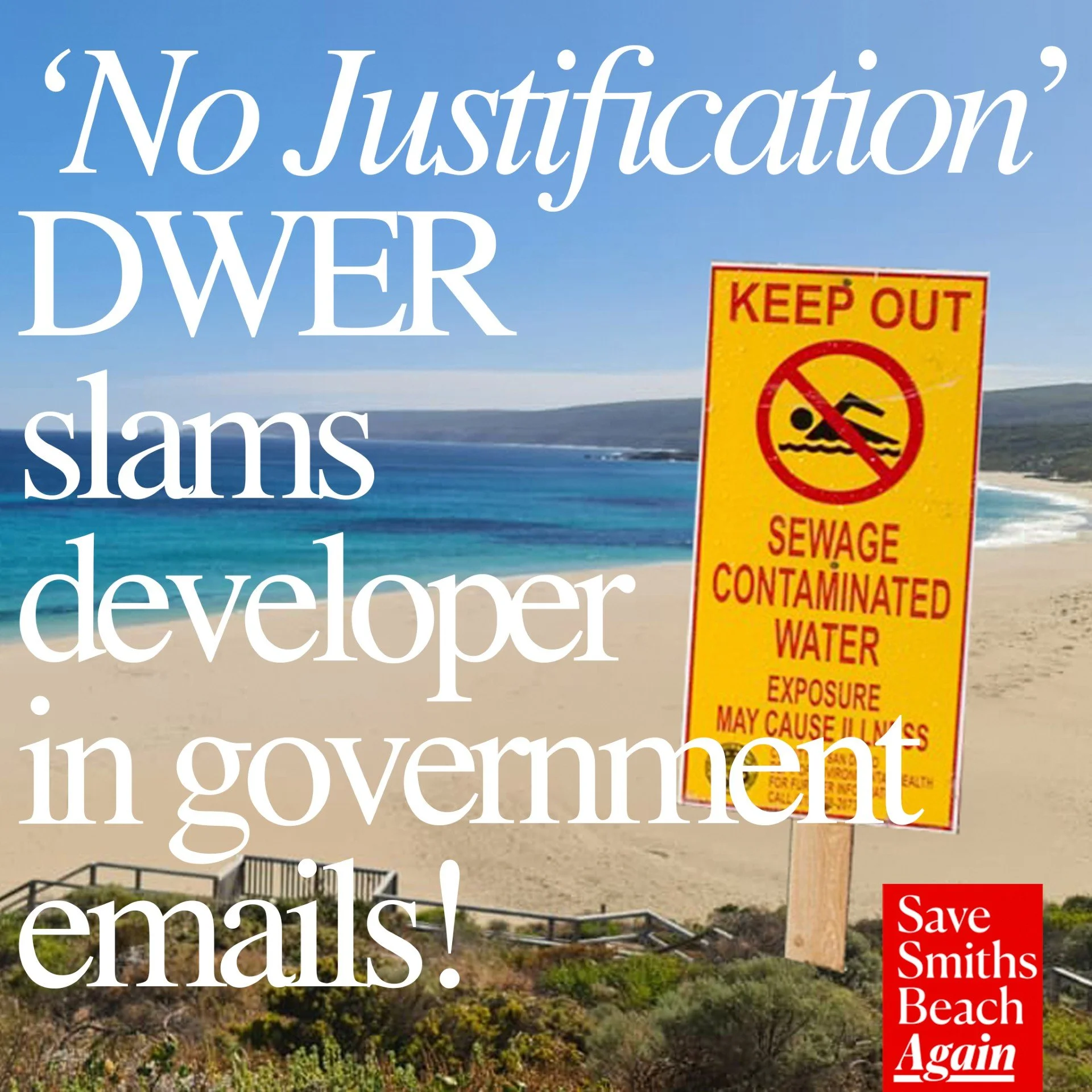 𝙍𝙀𝙑𝙀𝙇𝘼𝙏𝙄𝙊𝙉 - 𝙄𝙣𝙩𝙚𝙧𝙣𝙖𝙡 𝙀𝙢𝙖𝙞𝙡𝙨 𝙍𝙚𝙫𝙚𝙖𝙡 𝘿𝙚𝙫𝙚𝙡𝙤𝙥𝙚𝙧&rsquo;𝙨 𝙎𝙚𝙬𝙖𝙜𝙚 𝙁𝙖𝙞𝙡𝙪𝙧𝙚𝙨!

Internal emails between the Department of Water and Environment Regulation (DWER) and the WA Planning Commission reveal the 