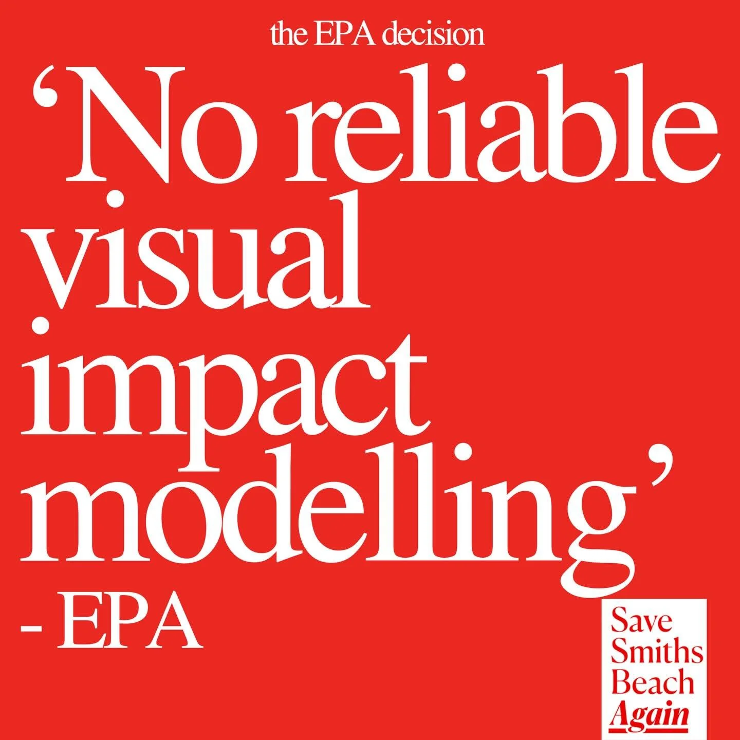 &ldquo;No Reliable Visual Modelling&rdquo;

The EPA&rsquo;s own commissioned peer review by GHD states:

&ldquo;The assessment currently provides no reliable visual modelling.&rdquo;

It goes further:

&ldquo;The assessment does not enable independen