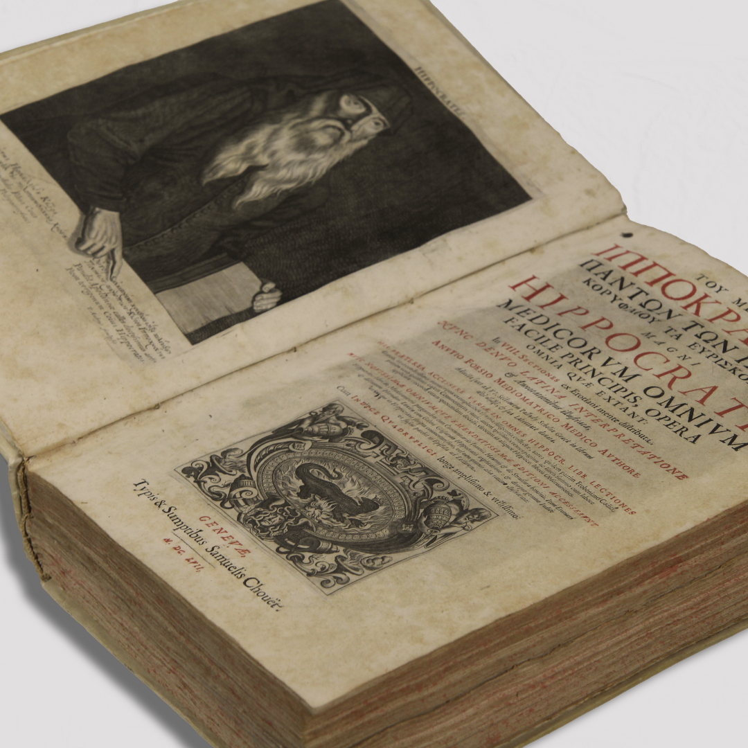 Kroonstuk: boek van Hippocrates