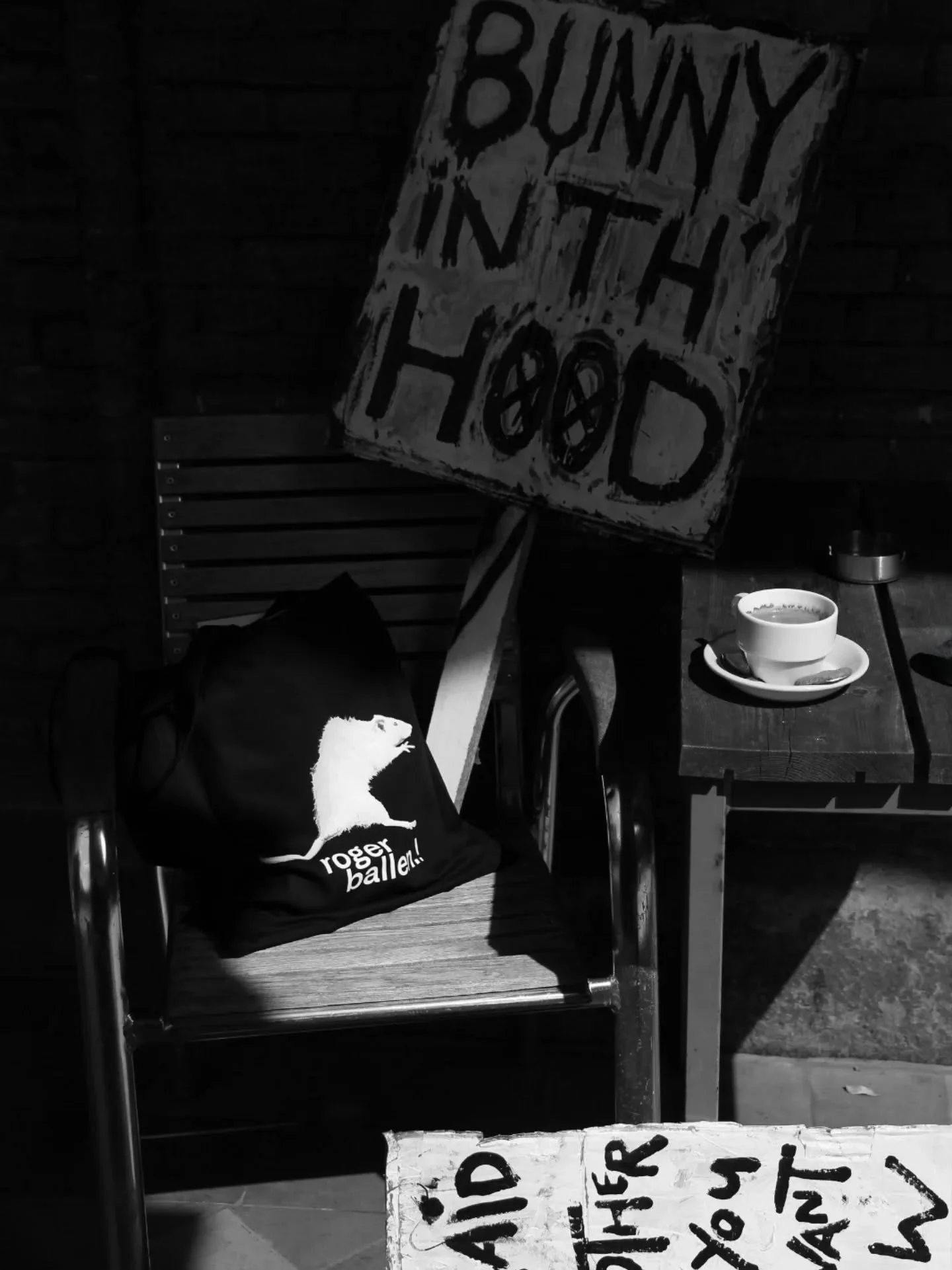 a coffee and a rat(bag) please