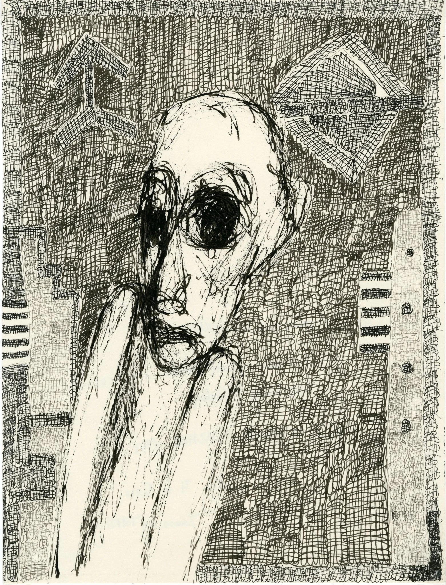 Rosemarie Kocz&yuml; in VERKLEURMANNETJE 
de kunstcollectie volgens Roger Ballen
4.07 - 31.12.2026

Kocz&yuml;&rsquo;s reeks 𝐽𝑒 𝑣𝑜𝑢𝑠 𝑡𝑖𝑠𝑠𝑒 𝑢𝑛 𝑙𝑖𝑛𝑐𝑒𝑢𝑙 is een ingetogen herdenking van de Holocaust. Vanaf  1970 komt het trauma tot ui