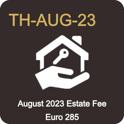 August Estate Fee - Townhouses