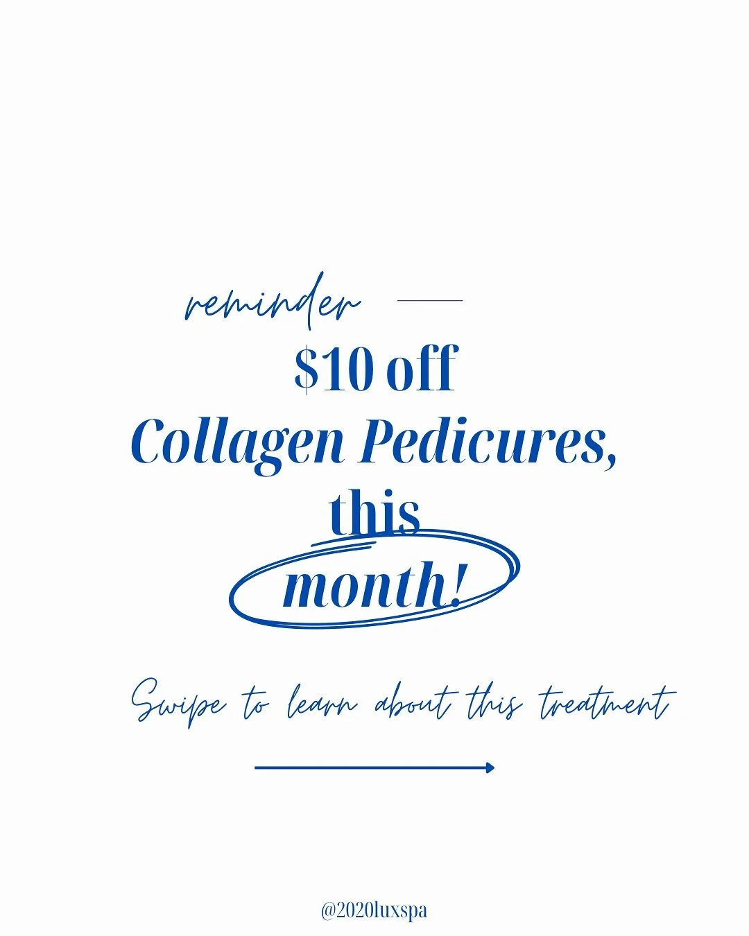 Give your feet some TLC with our Collagen Pedicure special 🤍