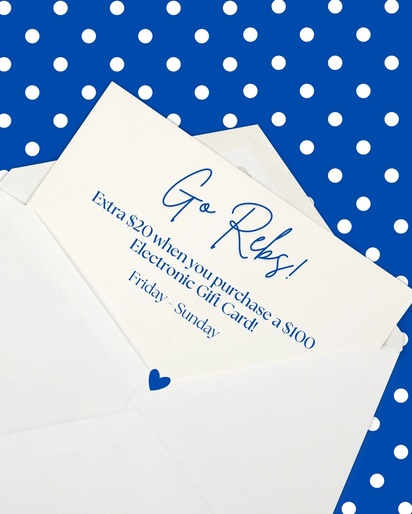 Enjoy &amp; go Rebs! Link in our bio ❤️💙