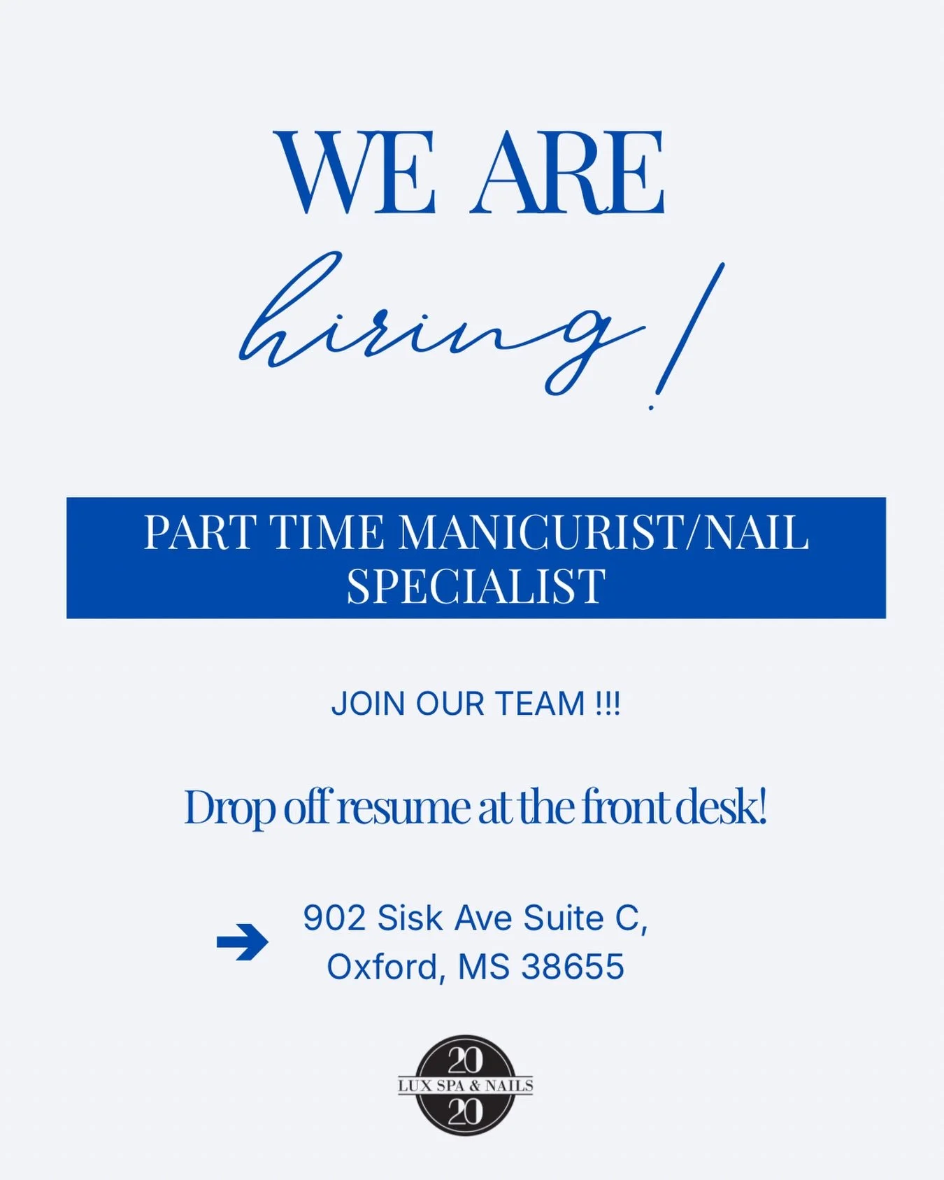 We&rsquo;re hiring! Join our team💙💙