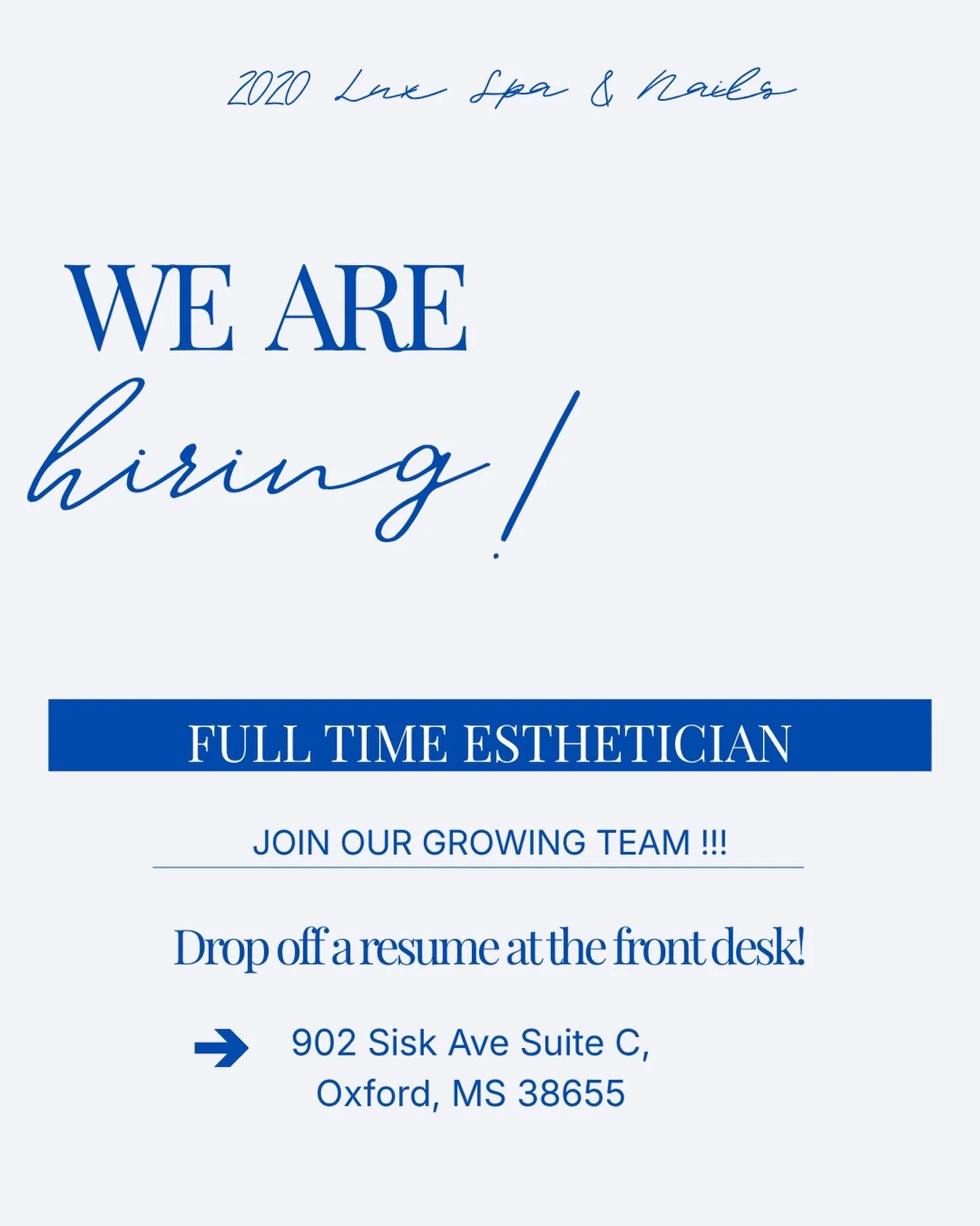 We are hiring! Join our team! 💙