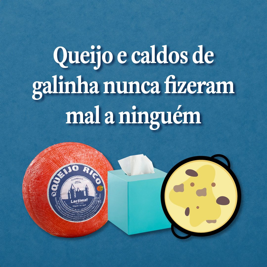 Queijo e caldos de galinha nunca fizeram mal a ningu&eacute;m - pelo menos era assim que a nossa av&oacute; dizia. 🧀 🍲