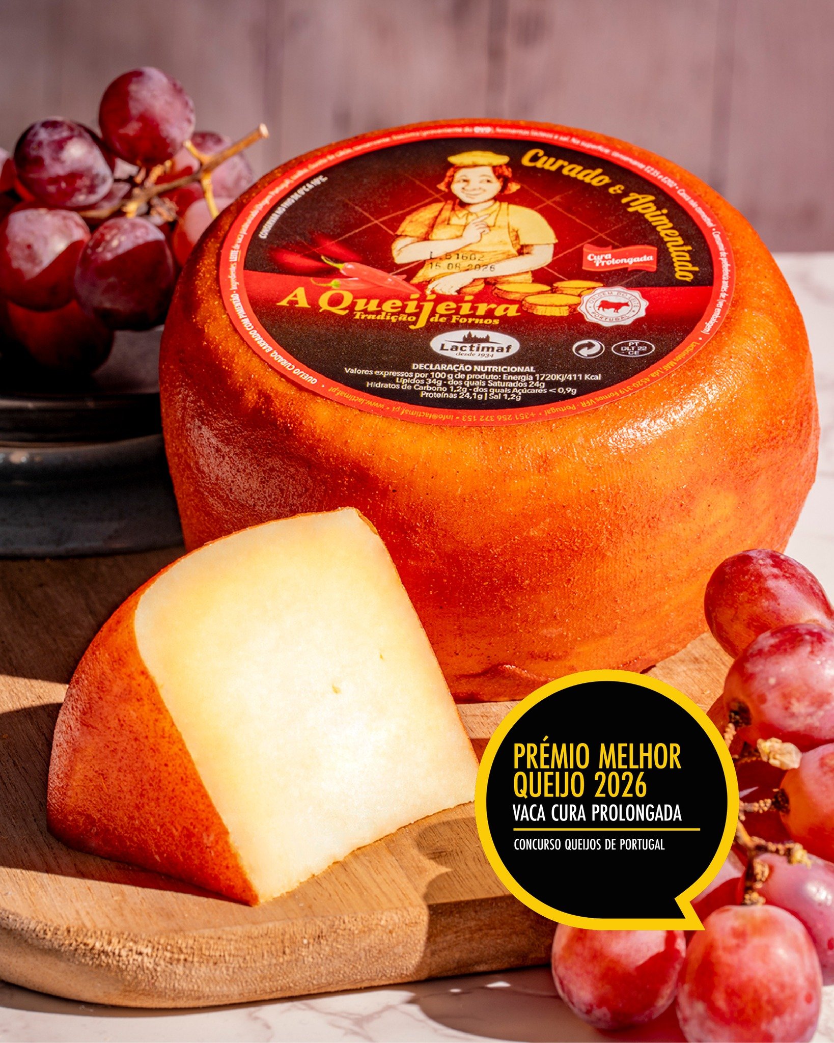 Obrigado por acreditarem no nosso sabor! 💙

"A Queijeira Apimentado" foi distinguido como Melhor Queijo de Vaca (cura prolongada) no concurso de Os Melhores Queijos de Portugal, promovido pela @anil.laticinios - Associa&ccedil;&atilde;o Na