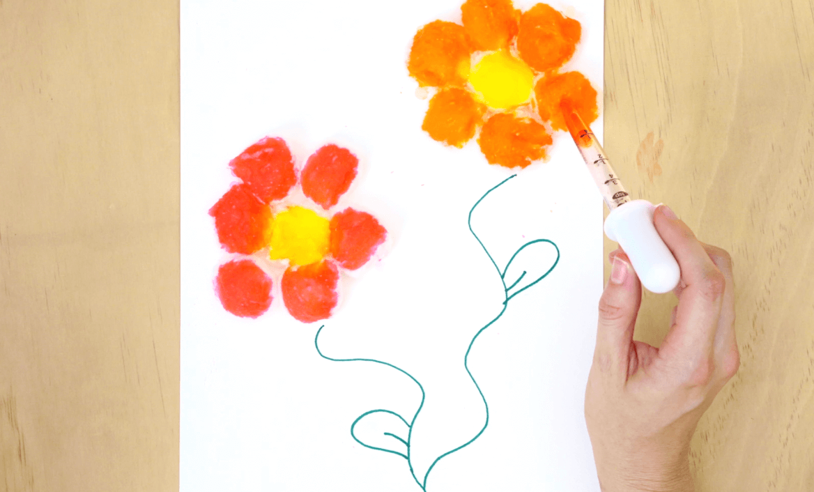 Cotton Ball Flowers Activity MOTHERCOULD
