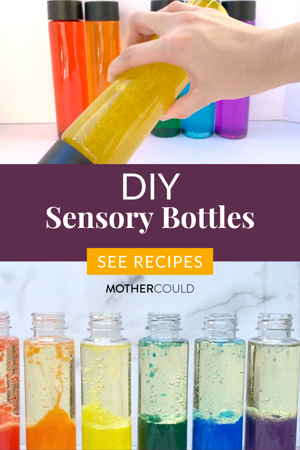 7 easy sensory bottle ideas