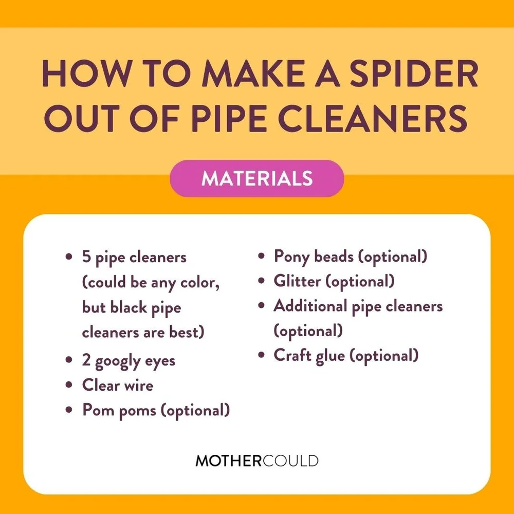 How to Make a Spider Out of Pipe Cleaners