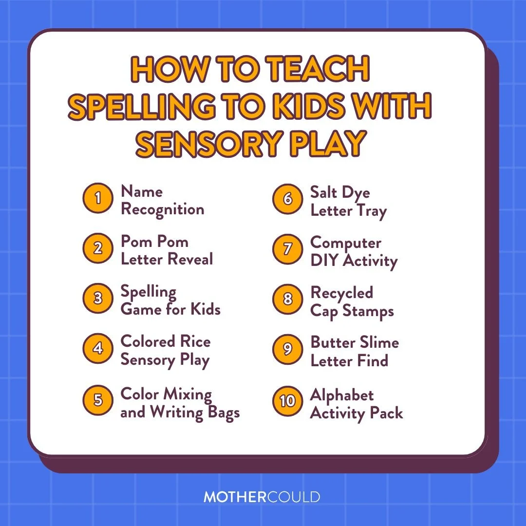 How to Teach Spelling to Kids With Sensory Play