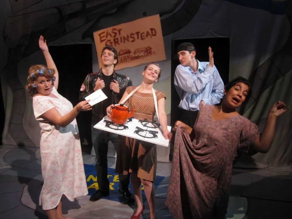 As Annabel Glick (and a stove) in "Lucky Stiff" at The Lyric Stage Company in Boston 