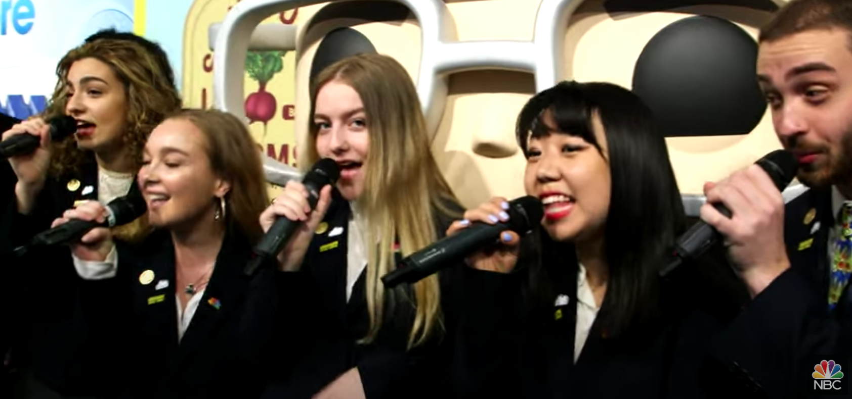 Performing as an a cappella Page for NBC at 2019 Comic Con 