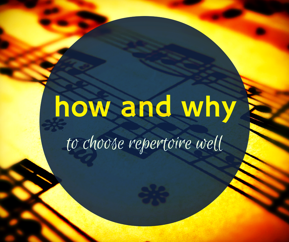 How and why to choose repertoire well