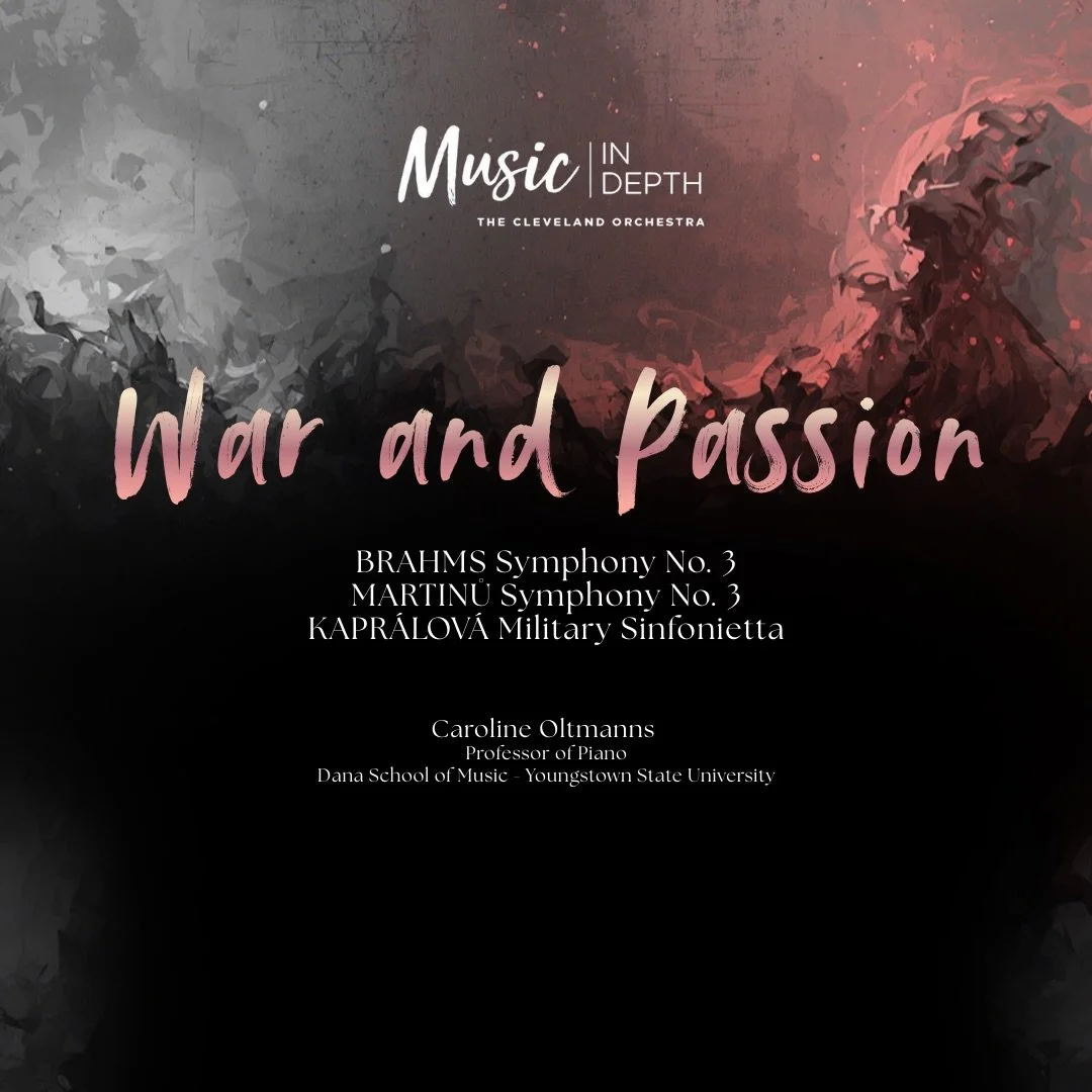 So looking forward to presenting MUSIC IN DEPTH for the Cleveland Orchestra on Monday, March 2 at 4:00pm ET.

Preparing for these online previews is always such a joy.
Brahms&rsquo; 3rd Symphony is a piece I grew up with. I used to listen to it on th