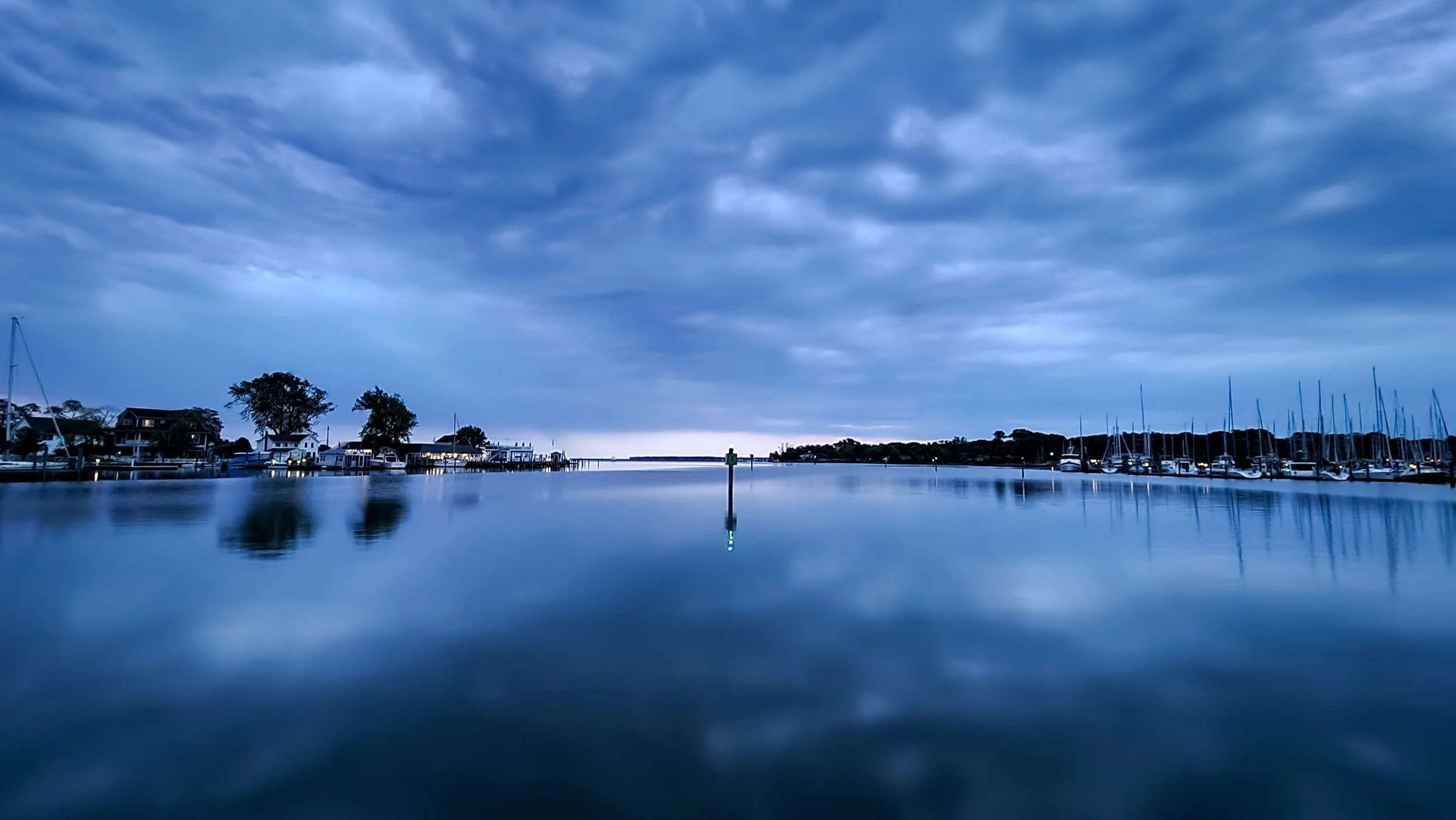 Calm before an evening storm