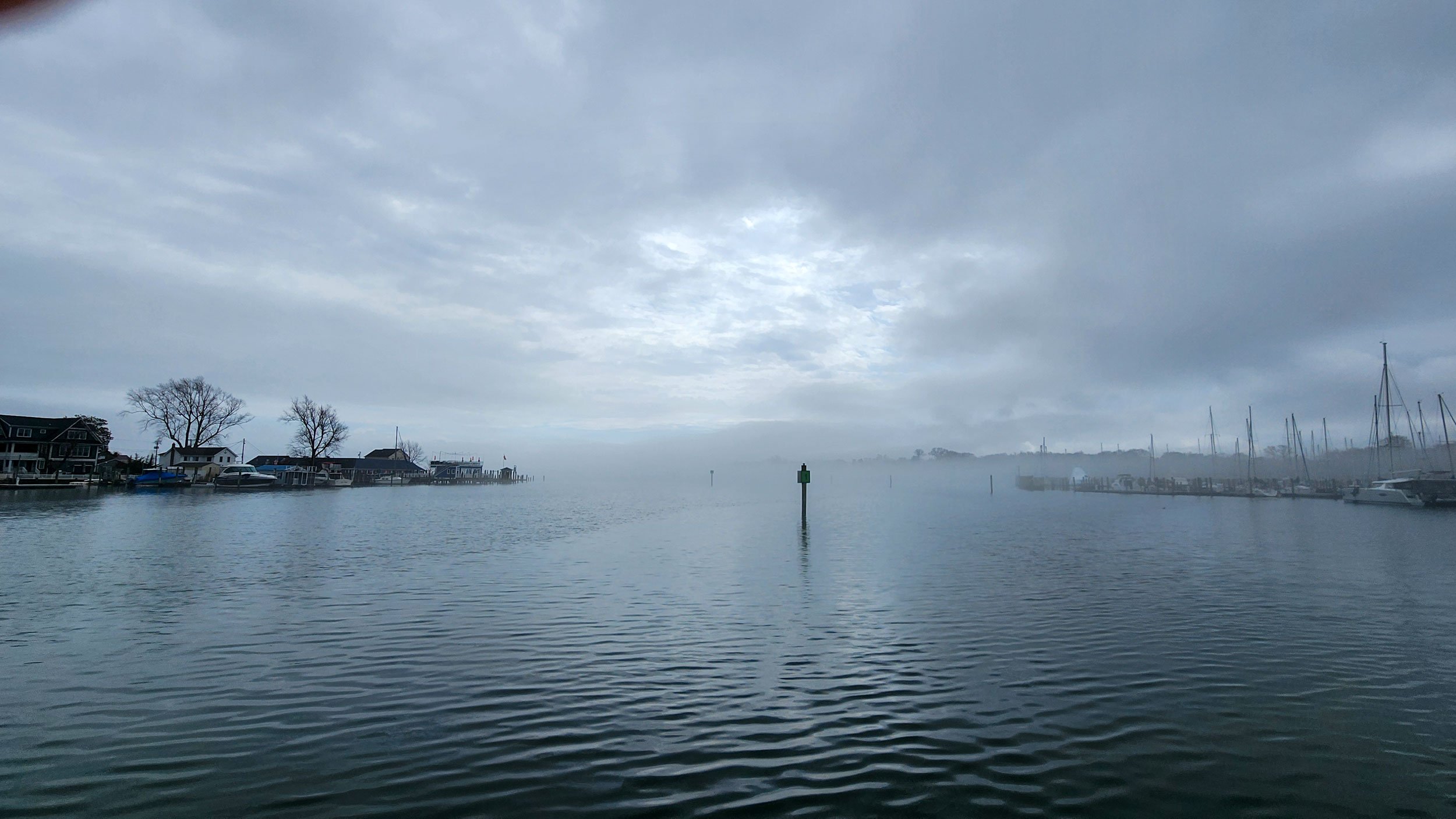 And the fog rolled in