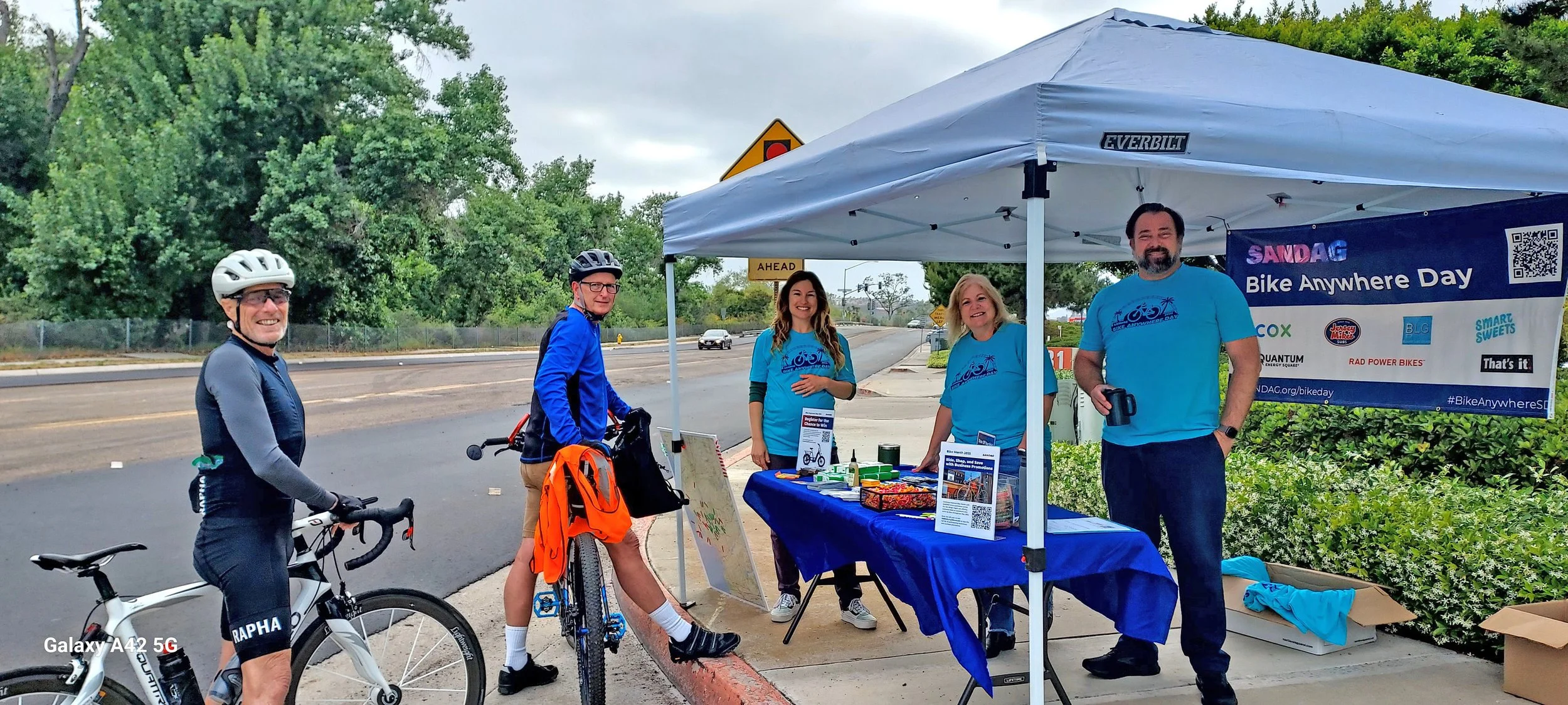 RECON team members at RECON's 2025 Bike Anywhere Day Pit Stop
