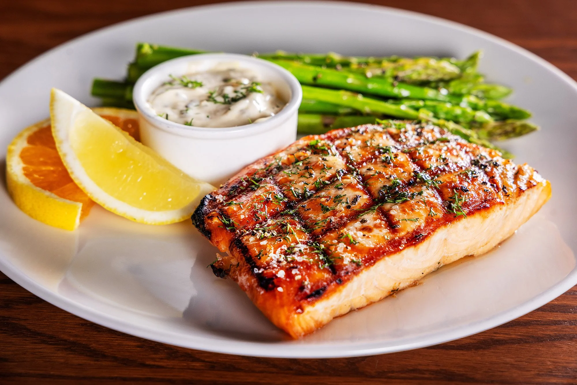 Salt Lake City and Park City Food Photographer - Nick Sokoloff photo of Salmon at The Steak Pit Snowbird