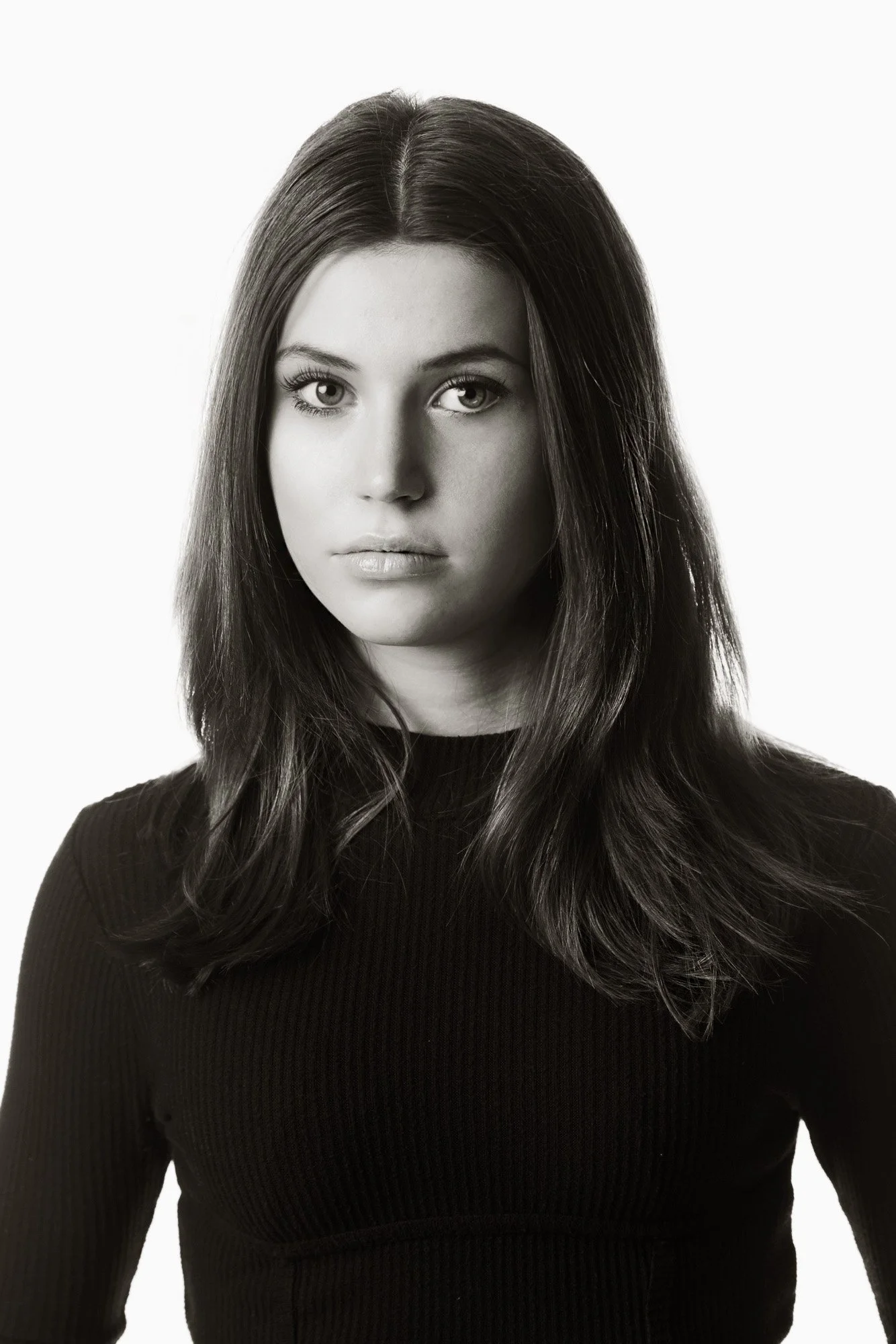 Salt Lake City Commercial, Headshot & Portrait Photographer - Nick Sokoloff - Utah photo of girl in black and white
