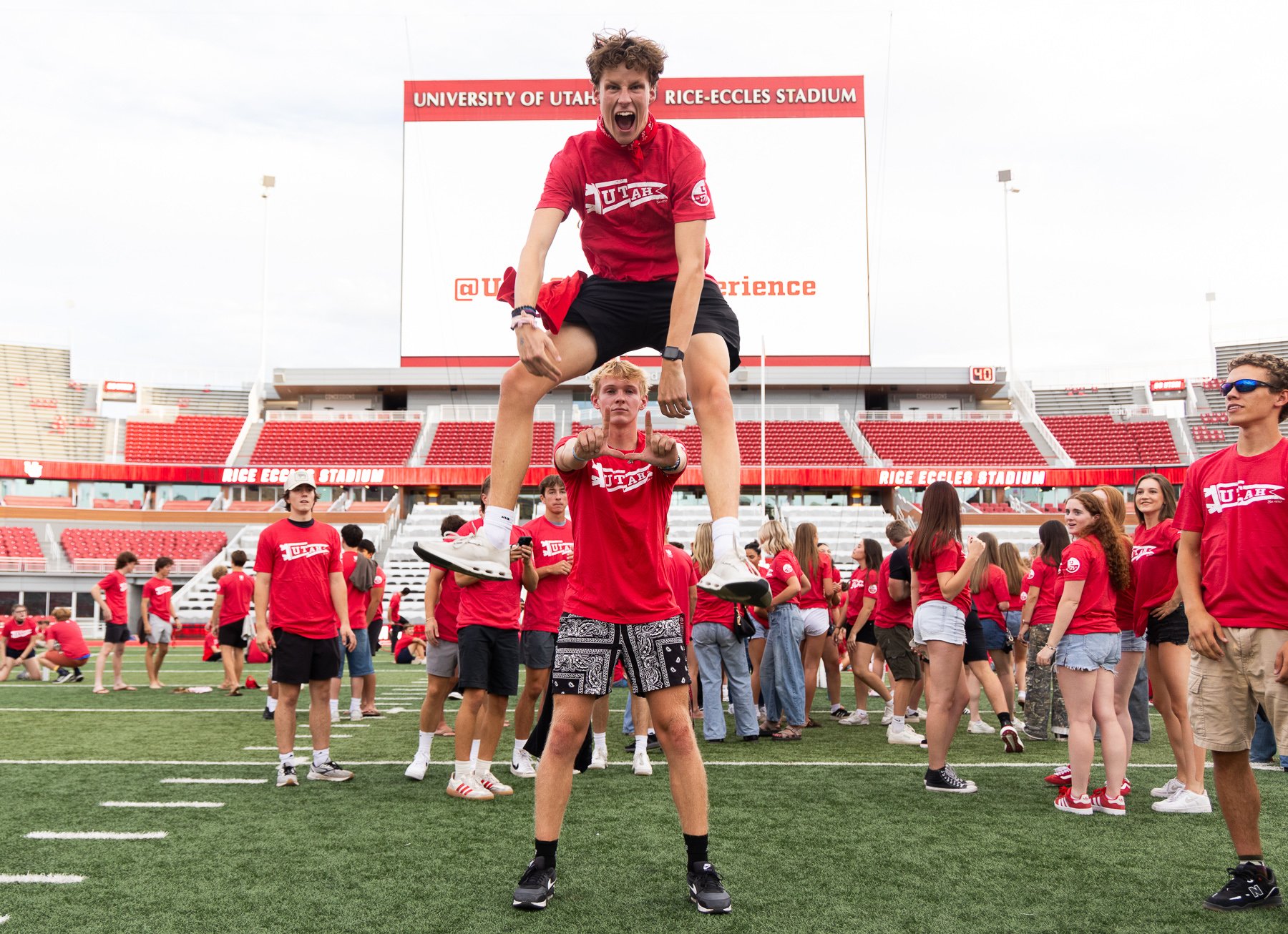 University of Utah - Block U freshman welcome  - Salt Lake City Portrait & Commercial Photographer Nick Sokoloff